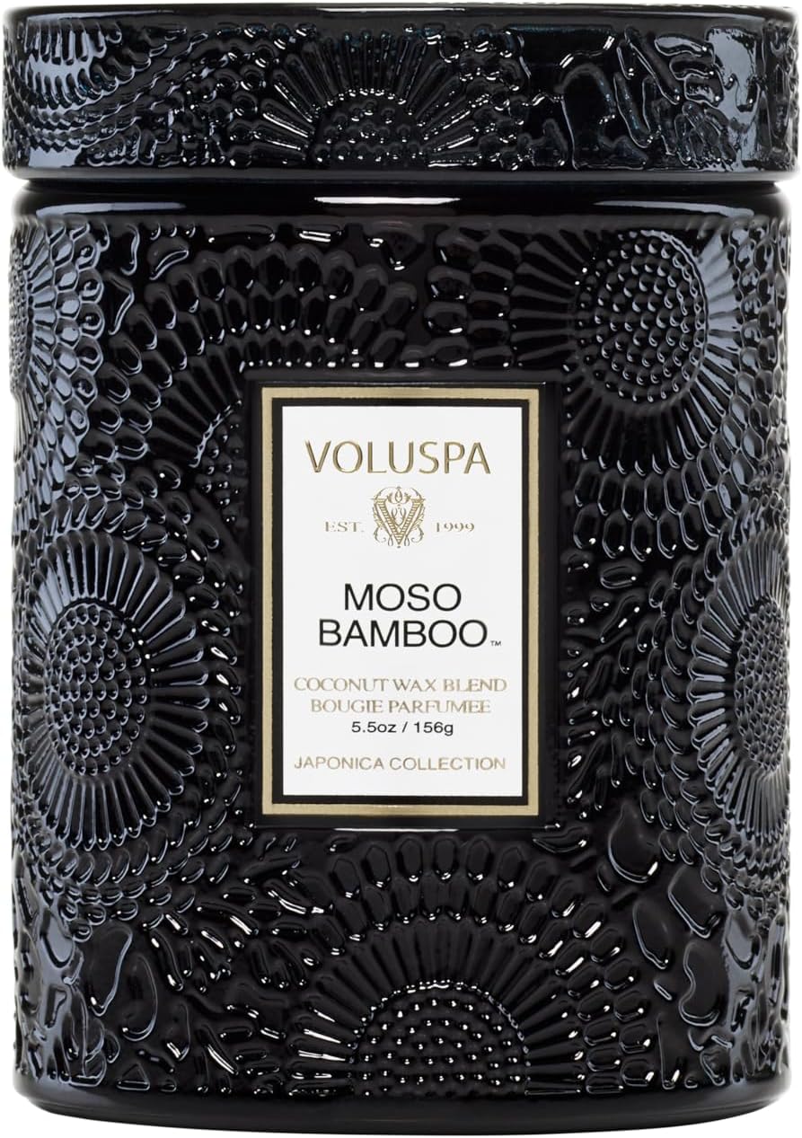 Voluspa Baltic Amber, Small Candle Jar, 5.5 oz, 50 Hour Burn Time, Coconut Wax for Clean Burning, Handcrafted in the USA