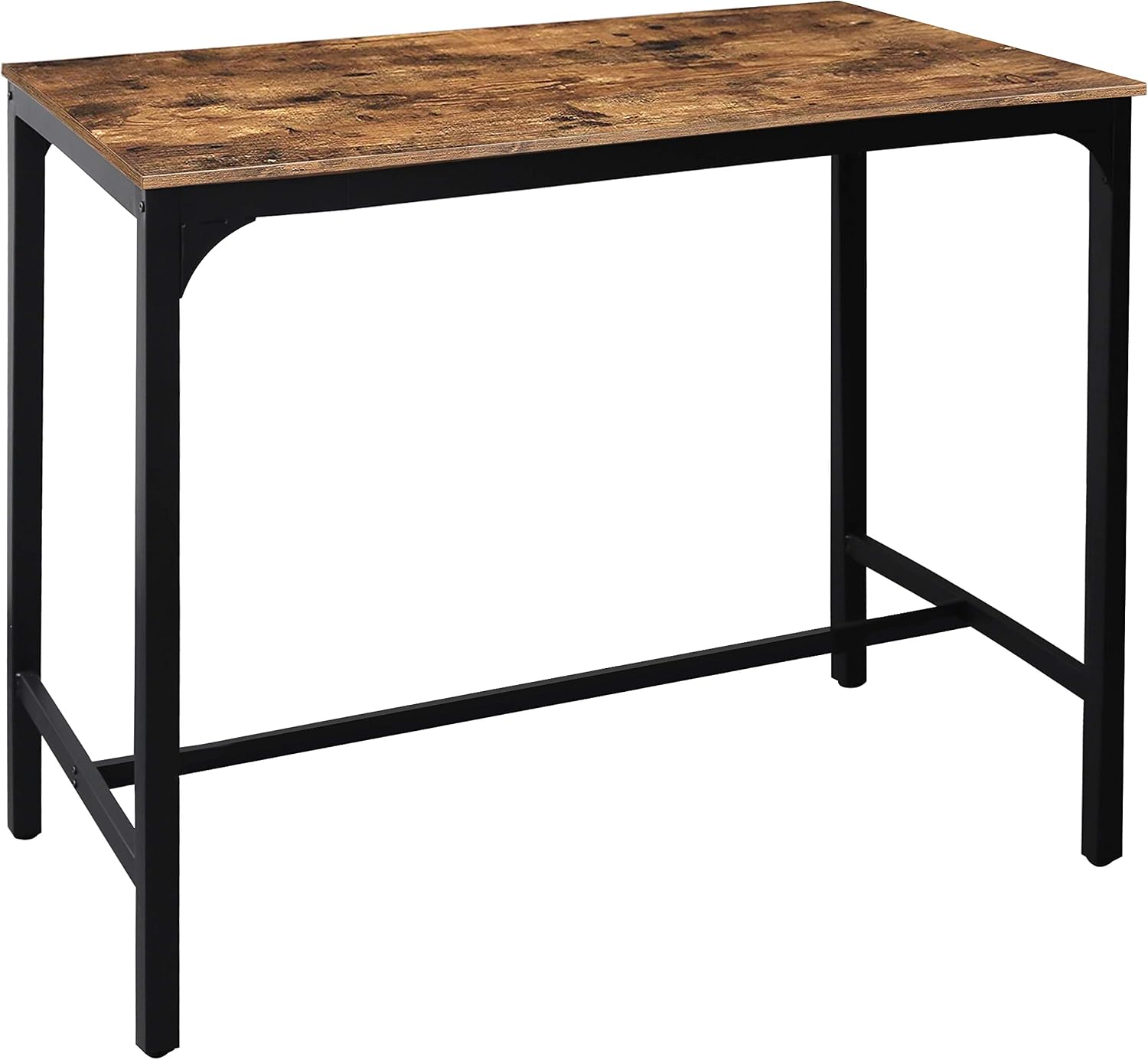 MUPATER 47'' Bar Table, Industrial Dining Table, High Top Table for 4, Tall Counter Height Pub Table for Dining Room, Kitchen or Living Room