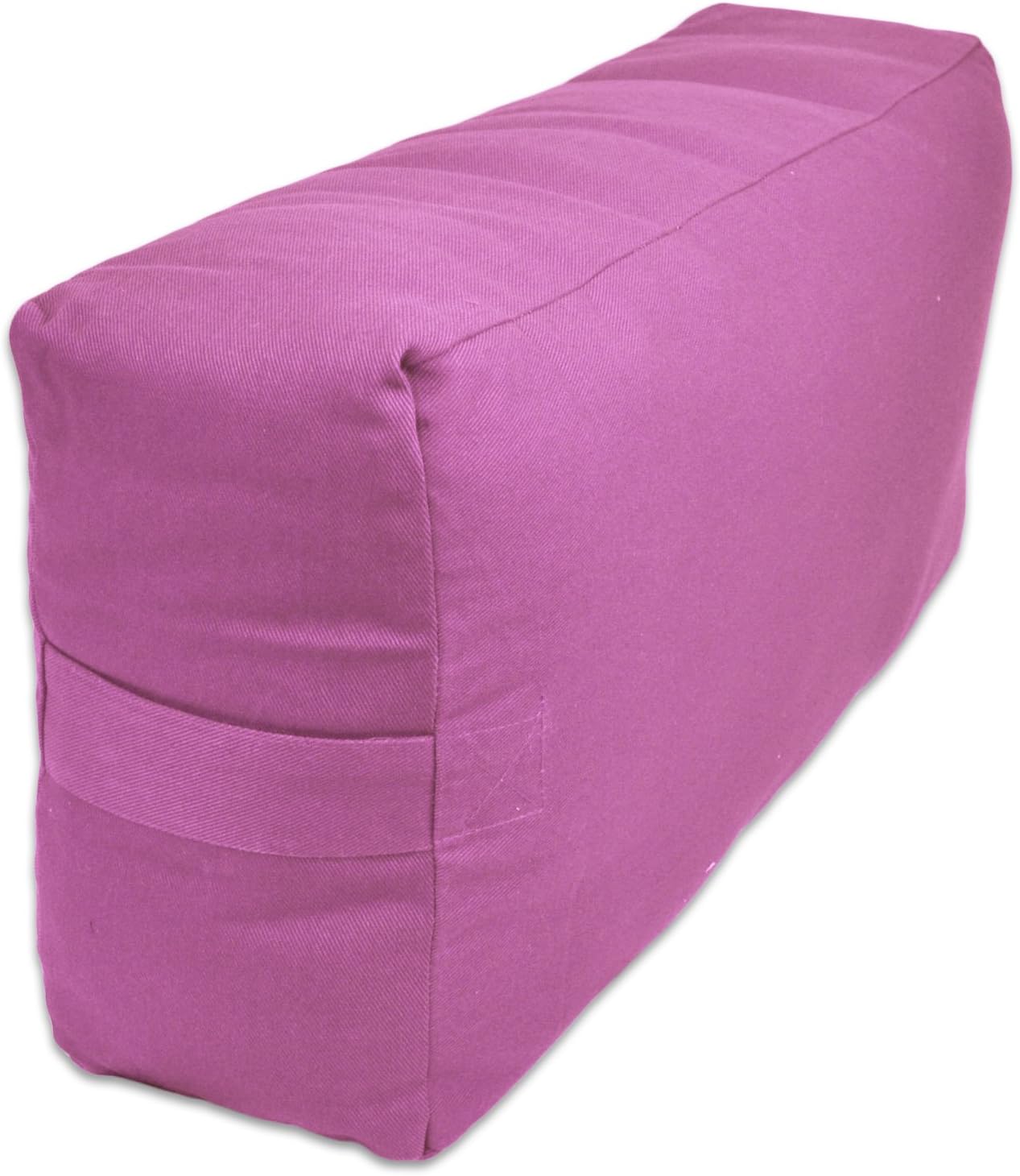 YogaAccessories Supportive Rectangular Cotton Yoga Bolster