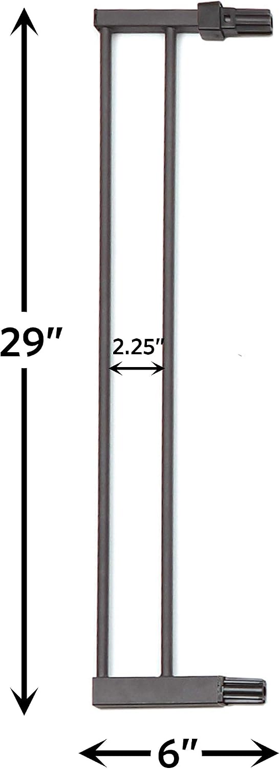 MidWest Homes for Pets Steel Pet Gate Extension; Pet Gate Extension Measures 6' Wide x 39' High in Soft White (Fits MW Model # 2939SW)