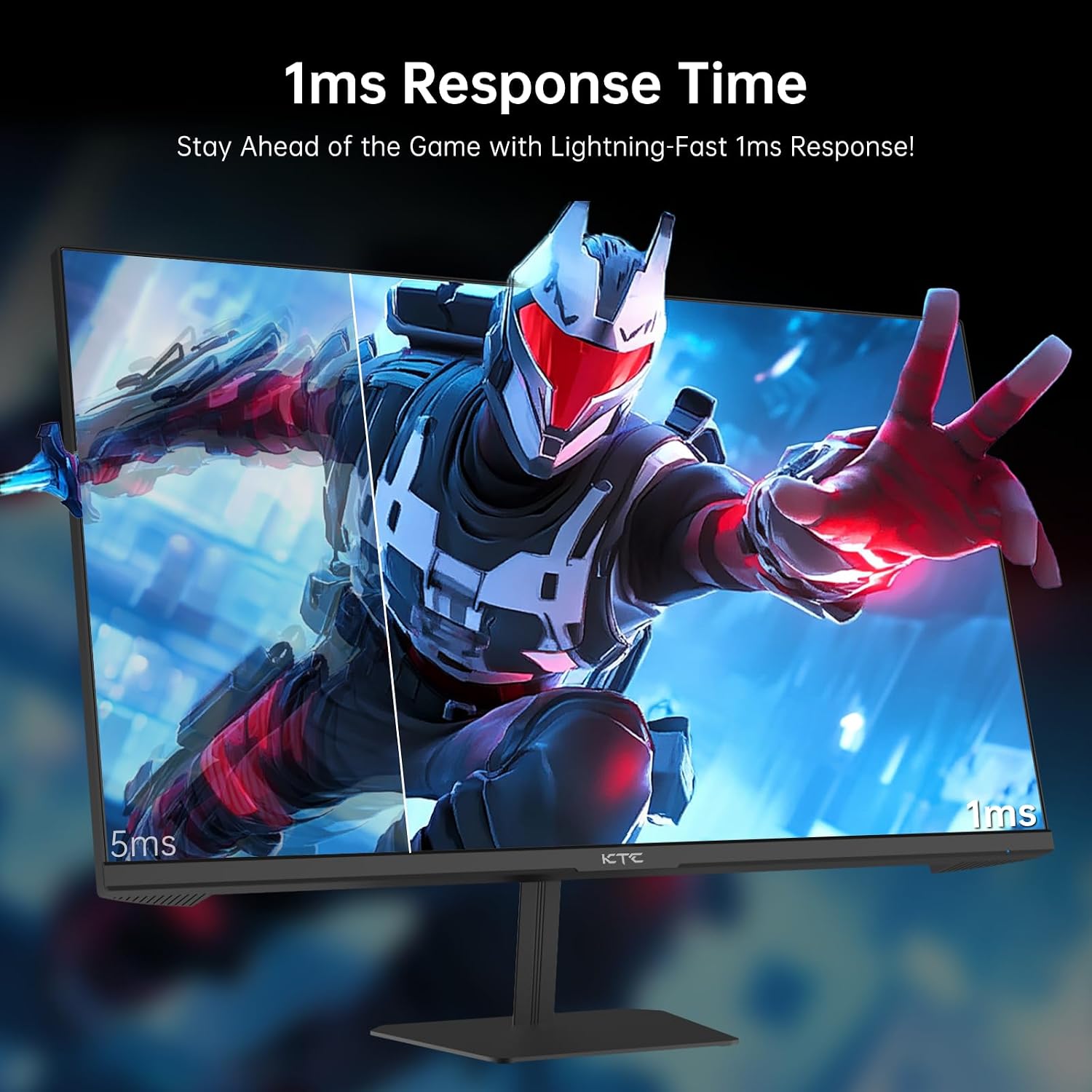 KTC 24.5 Inch Gaming Monitor, 180Hz OC 200Hz Monitor FHD, Fast IPS, H25T7 | 1080P Monitors 1ms, 128% sRGB HDR10, Adaptive Sync, HDMI DP, VESA Tilt Adjustable for Xbox PS5 Switch, HDMI Cable Inc.