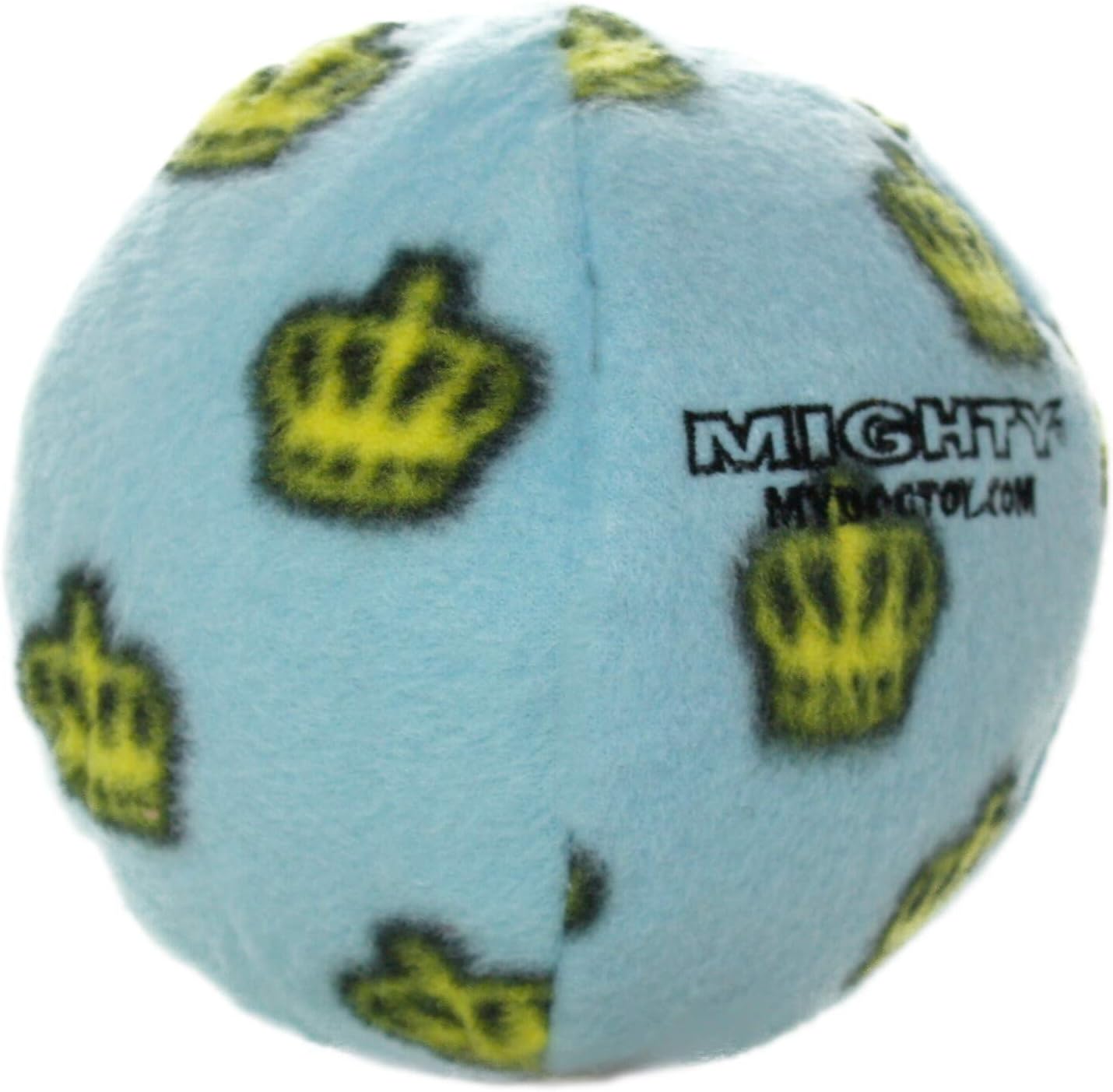 MIGHTY Tuffy 2 Pack Medium Ball Dog Toy: Ultra Durable Plush Toy with Multiple Layers & Reinforced Seams, Washable and Floats, Vinyl Ball & Fleece