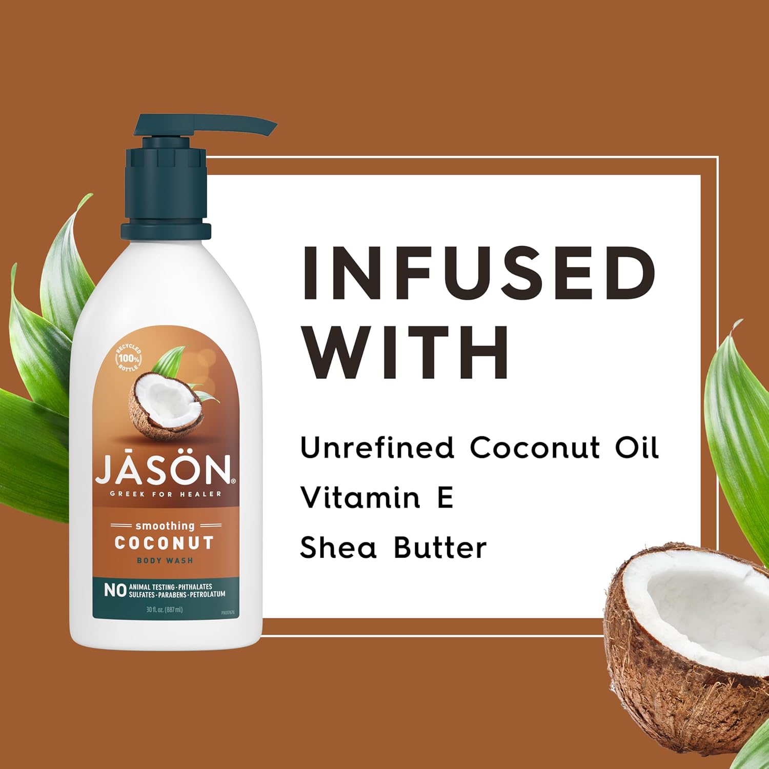 JASON Aloe Vera Shower Gel Body Wash - Soothing, Gentle Clean Feeling, 30 Fluid Ounces