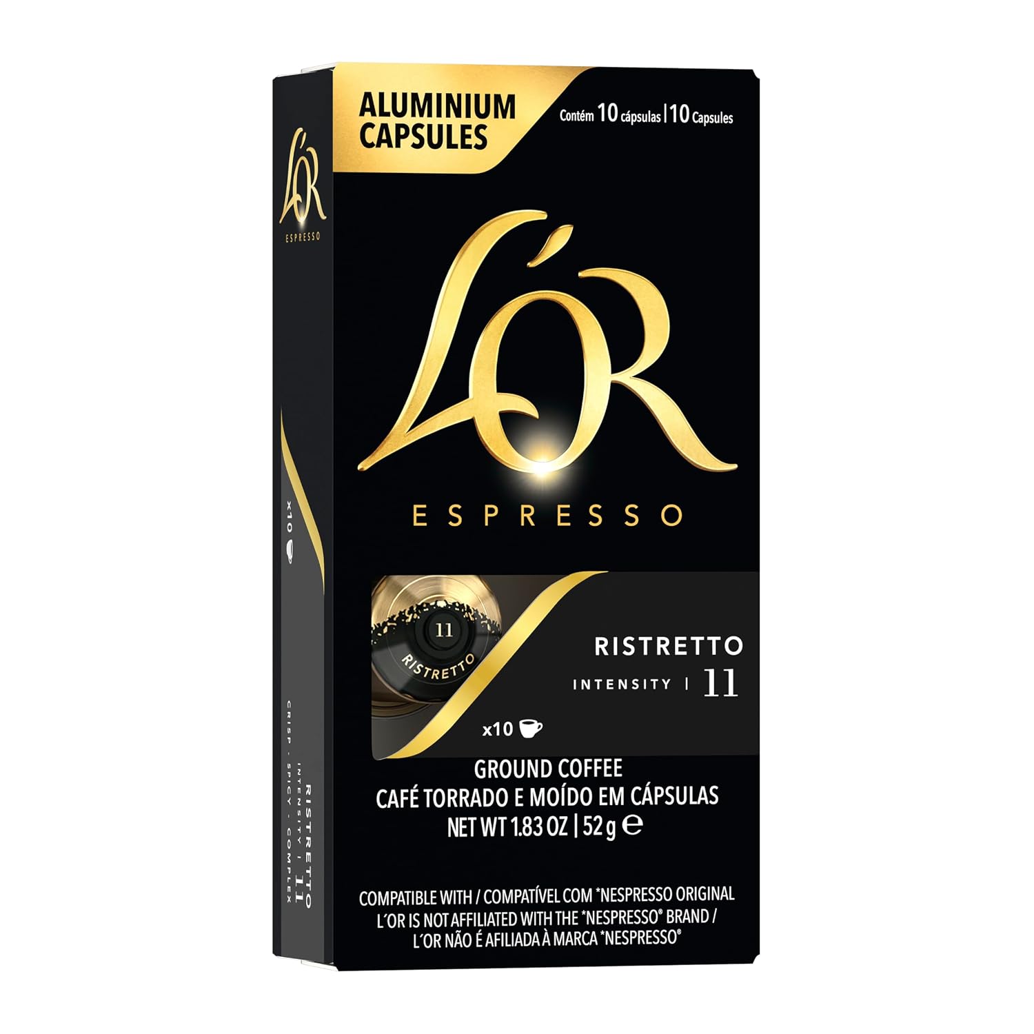 L'OR Espresso Capsules, Medium Roast, Chocolate, 10 Capsules