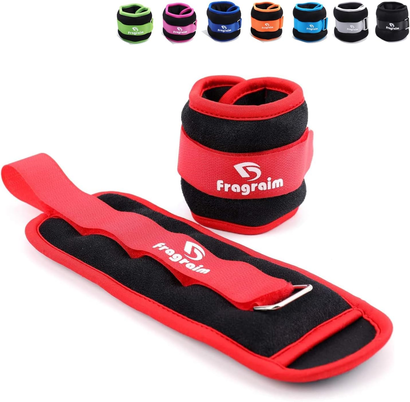 Ankle Weights for Women, Men and Kids - 1/2/3/4/6/8/10/12/15/20 LBS 1 Pair Strength Training Wrist/Leg/Arm Weight with Adjustable Strap for Jogging