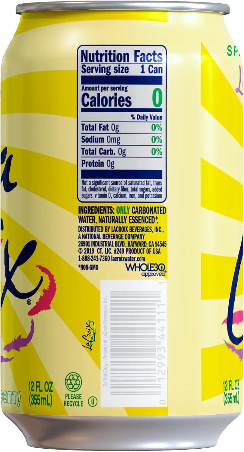 LaCroix Sparkling Water | Pineapple Coconut Flavor | 12-Pack | Naturally Essenced, Zero Calorie, Sodium Free | 12 Fl Oz Cans