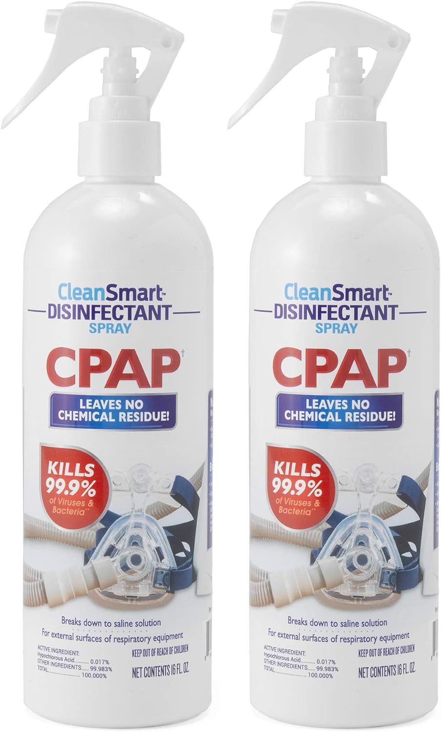 CleanSmart CPAP Disinfectant Spray for Face Mask and Hose