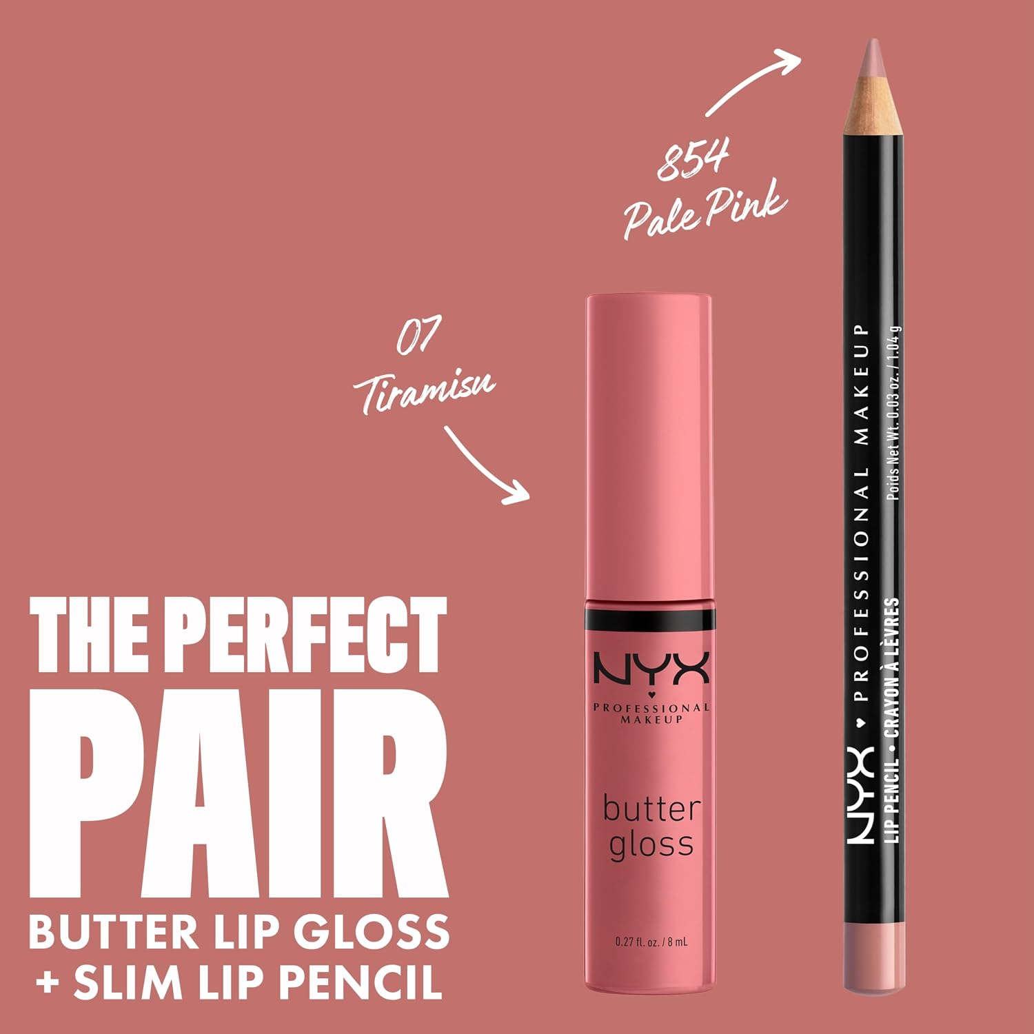 NYX PROFESSIONAL MAKEUP Butter Gloss, Non-Sticky Lip Gloss - Praline (Deep Nude)