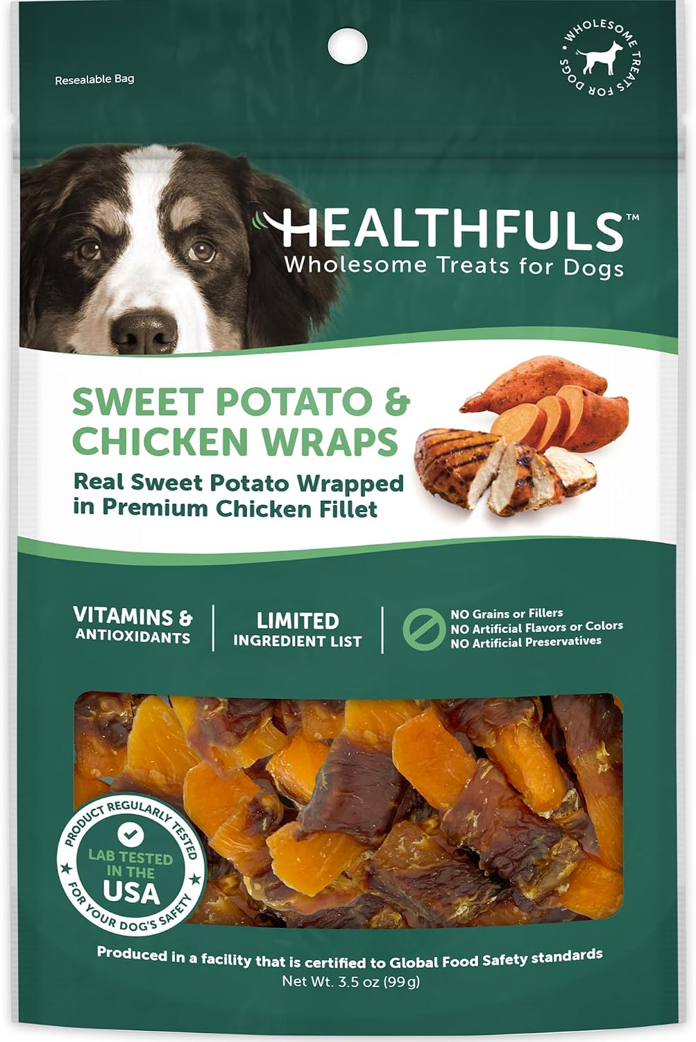 Healthfuls Chicken Wrapped Sweet Potato Dog Treats, 16oz