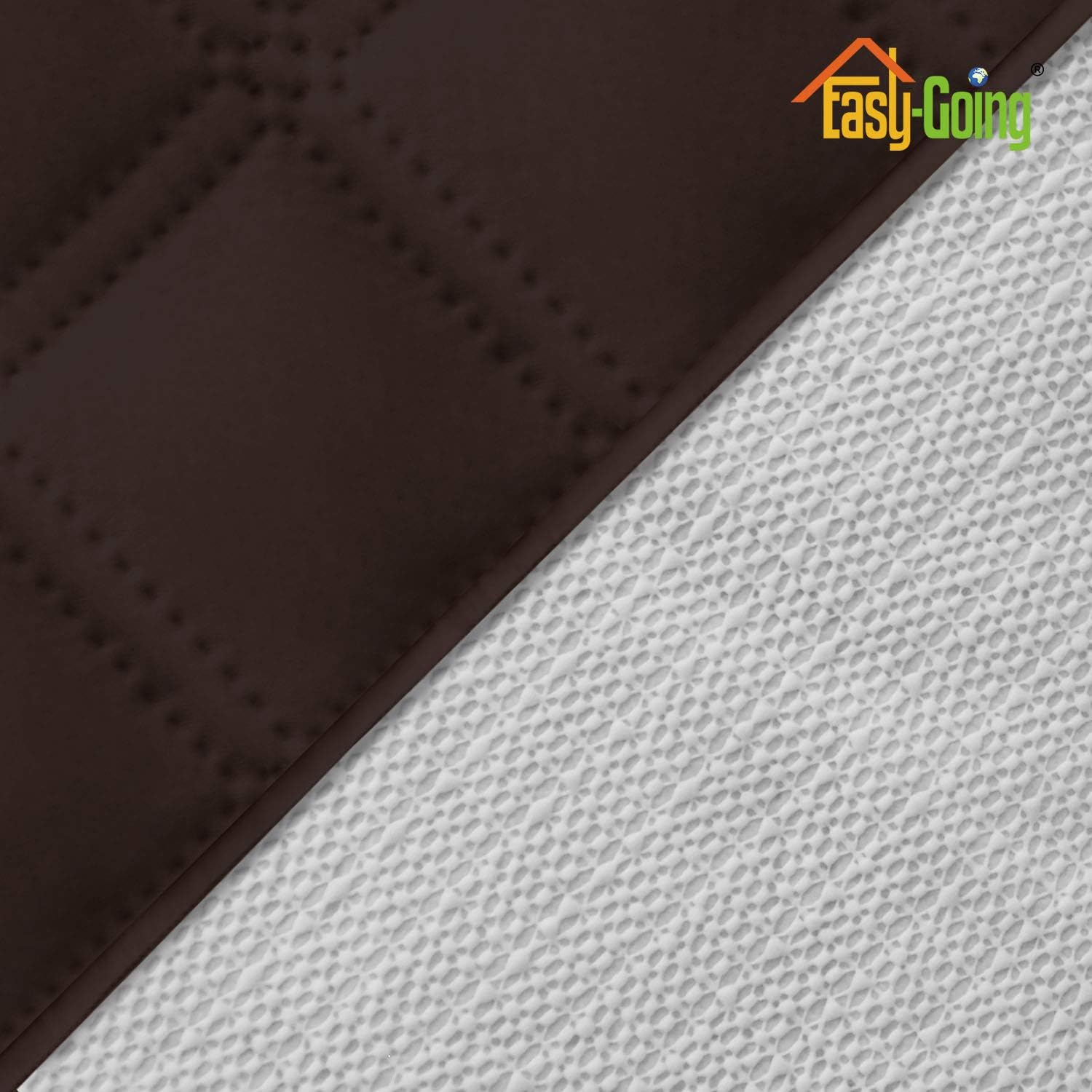 Easy-Going Waterproof Non-Slip Couch Cover, Small Recliner, Chocolate