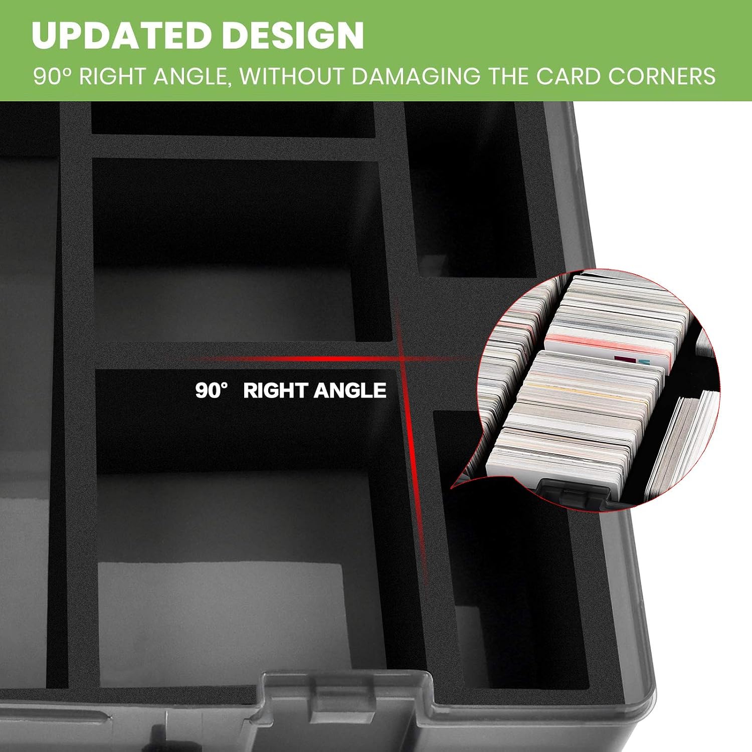 ALKOO 2200+ Trading Card Storage Box for MTG/for CAH, for Sports/Game Cards