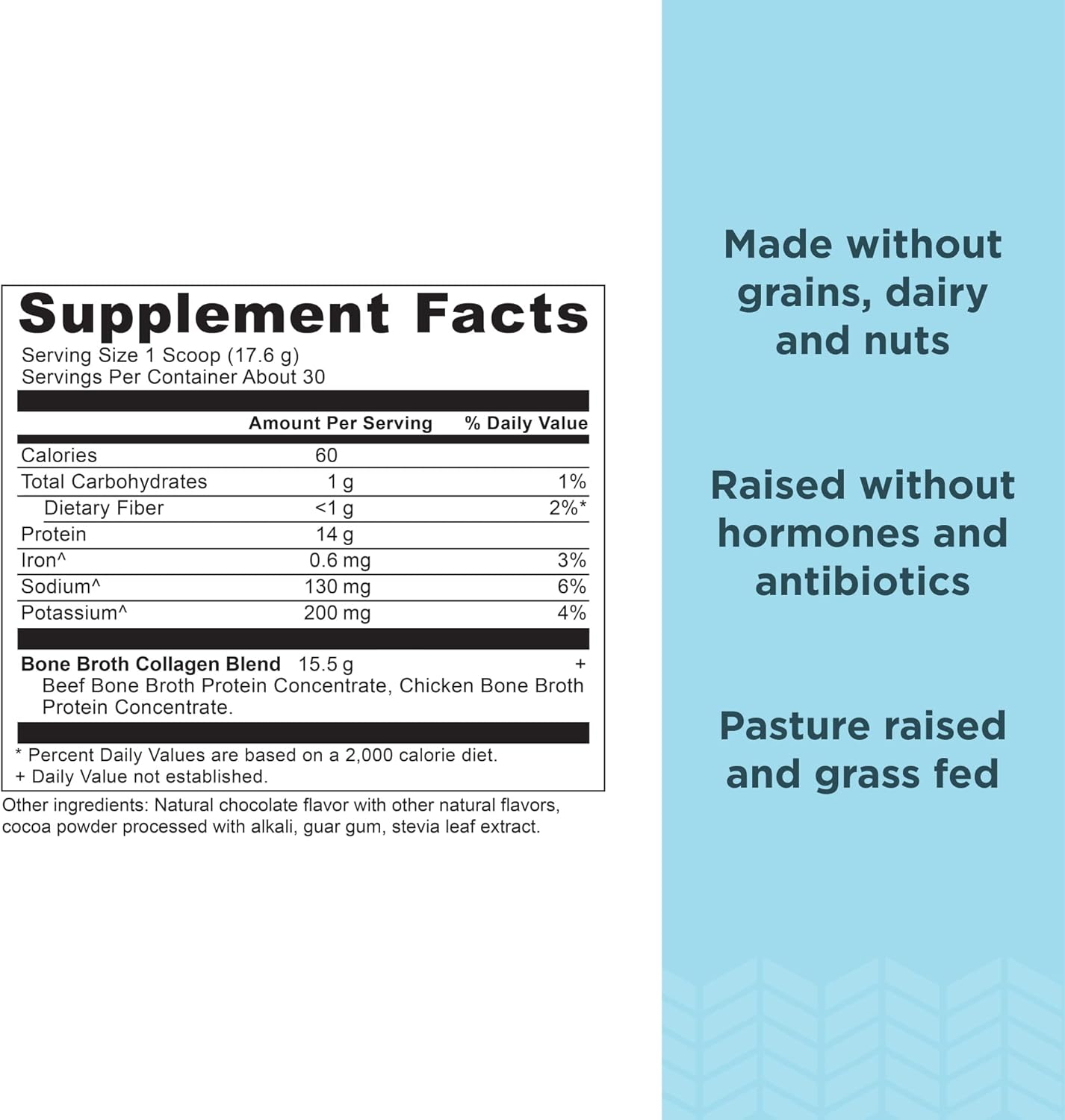 Ancient Nutrition Hydrolyzed Bone Broth Collagen Peptides, Chocolate
