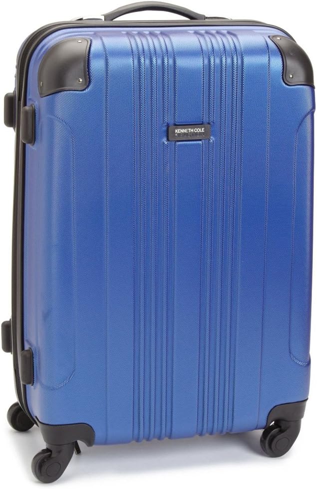 Kenneth Cole REACTION Out of Bounds Lightweight Hardshell 4-Wheel Spinner Luggage, Teal, 20-Inch Carry On