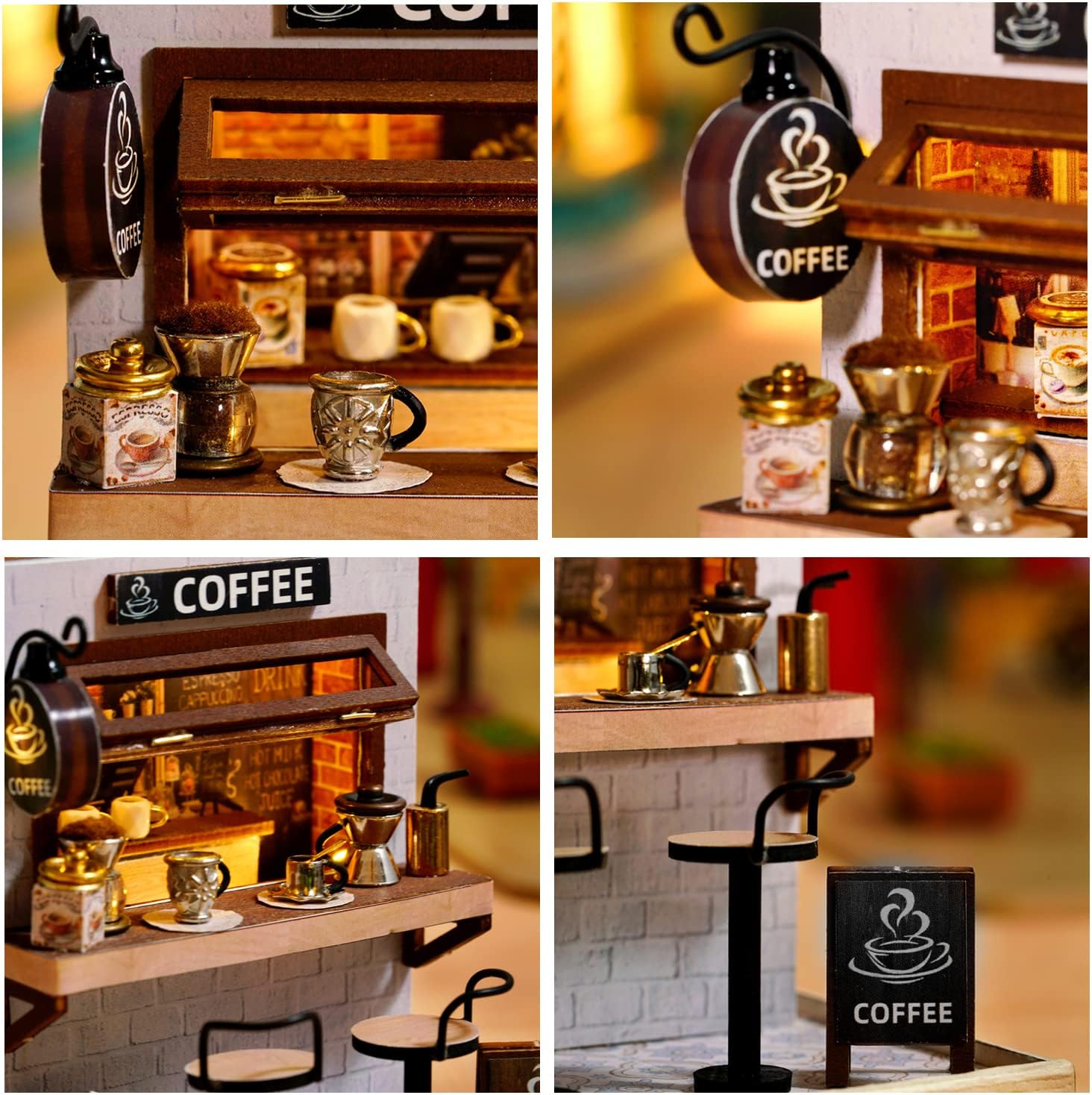 CUTEROOM DIY Doll Room Miniature Furniture Wooden House Kit-Study Room