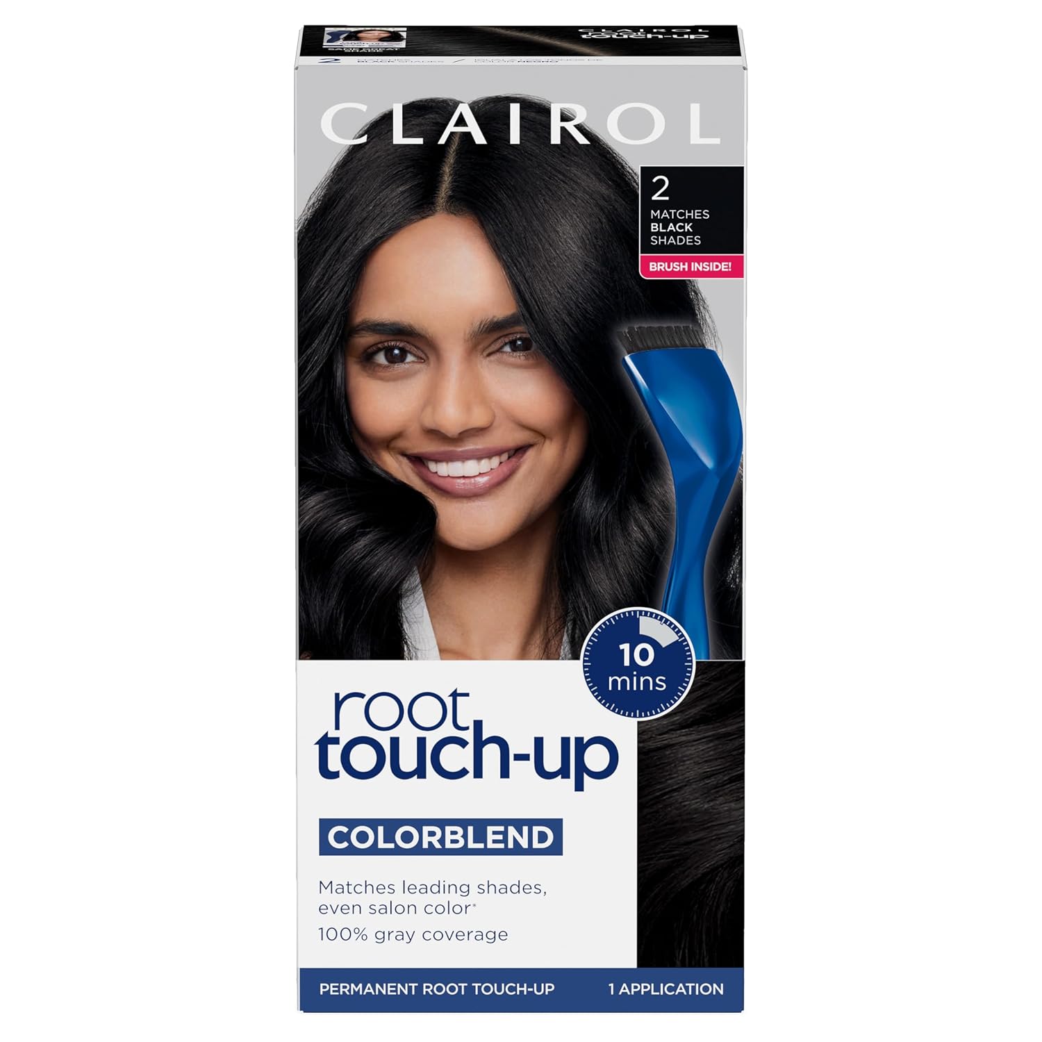 Clairol Root Touch Up Permanent Hair Dye, 6 Light Brown, Pack of 2