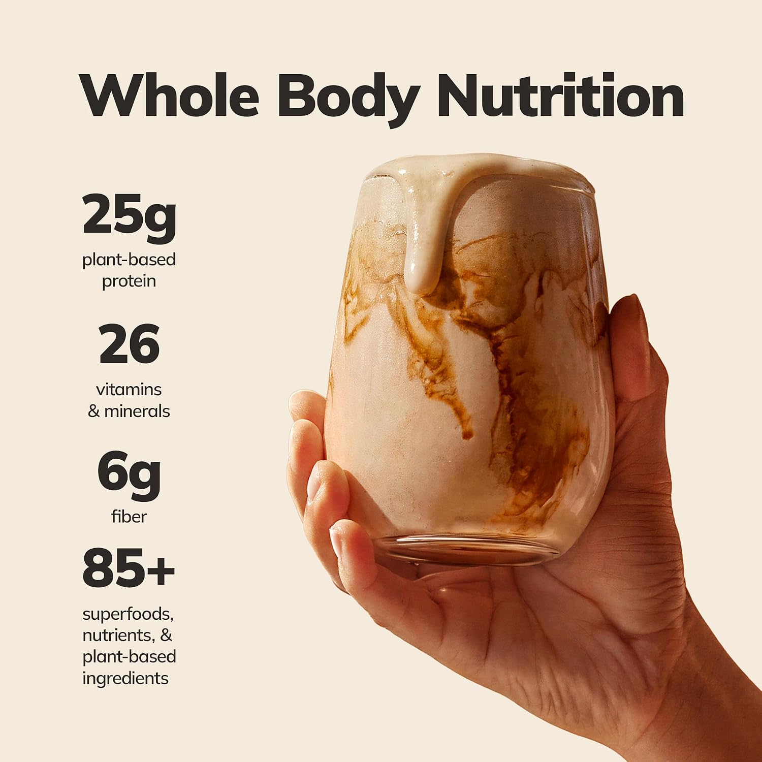 Ka’Chava Whole Body Meal Shake Chocolate 2 lb – Vegan Protein Powder with 85+ Superfoods & Greens – Plant-Based Meal Replacement with Probiotics & Digestive Enzymes – Gluten & Dairy Free (15 Servings)