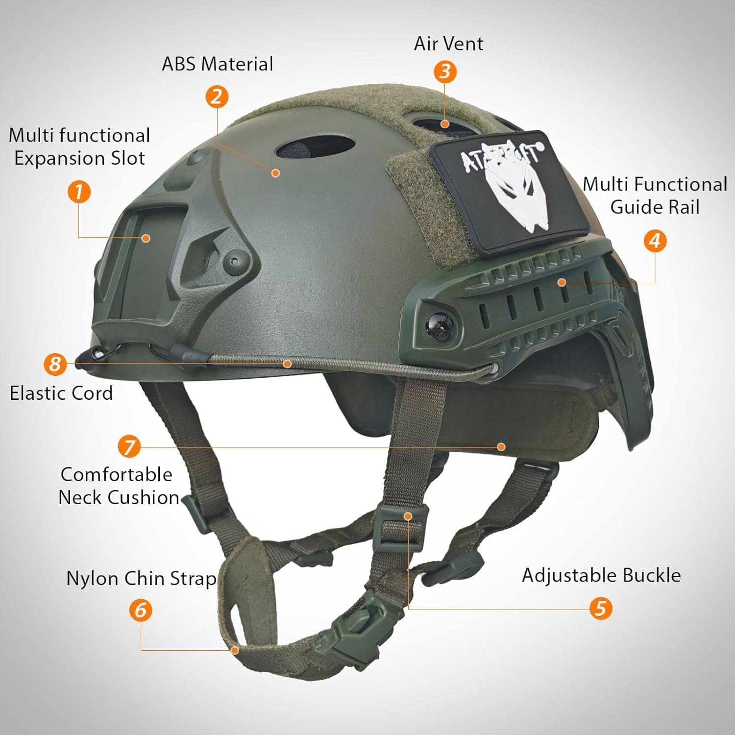 PJ Type Tactical Paintball Airsoft Fast Helmet