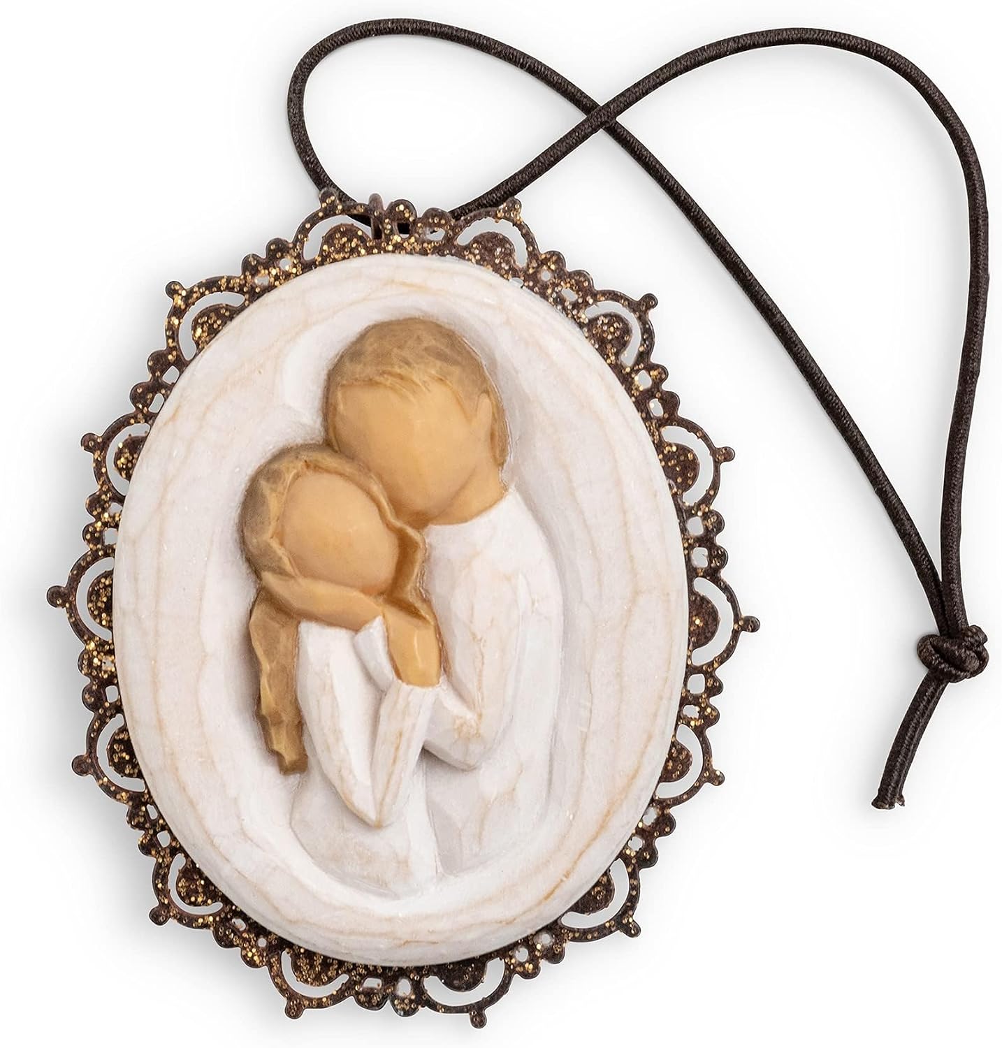 Willow Tree Holy Family, Sculpted Hand-Painted Hanging Ornament | Sentimental Keepsake Gift for Loved Ones, Cast from a Susan Lordi Original Carving, Cast Resin, Ready to Hang