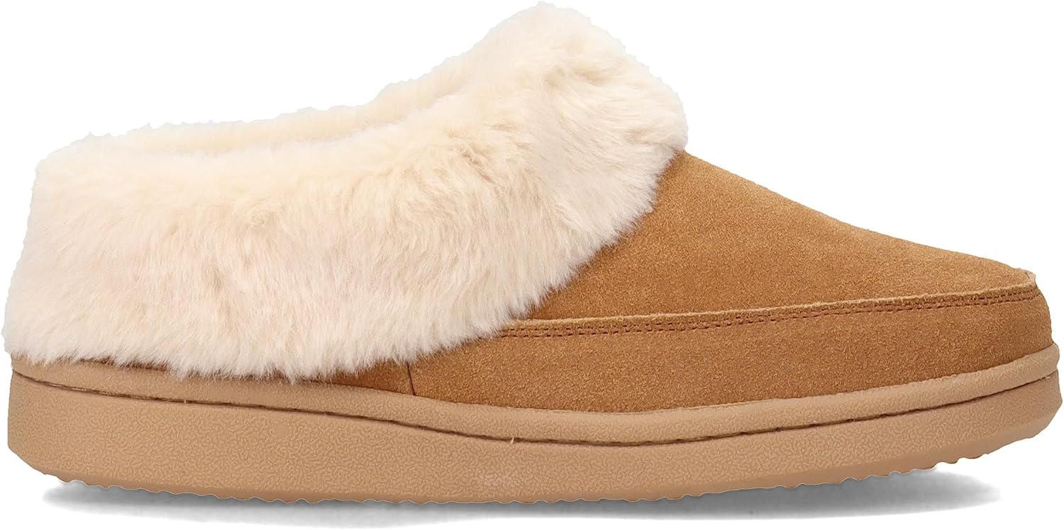Clarks Womens Faux Fur Lined Clog Slippers Warm Cozy Indoor Outdoor Plush Slipper for Women