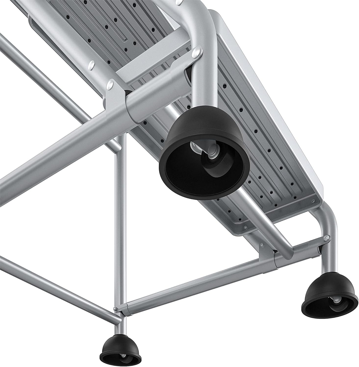 Cosco 3-Step Rolling Step Ladder, Grey