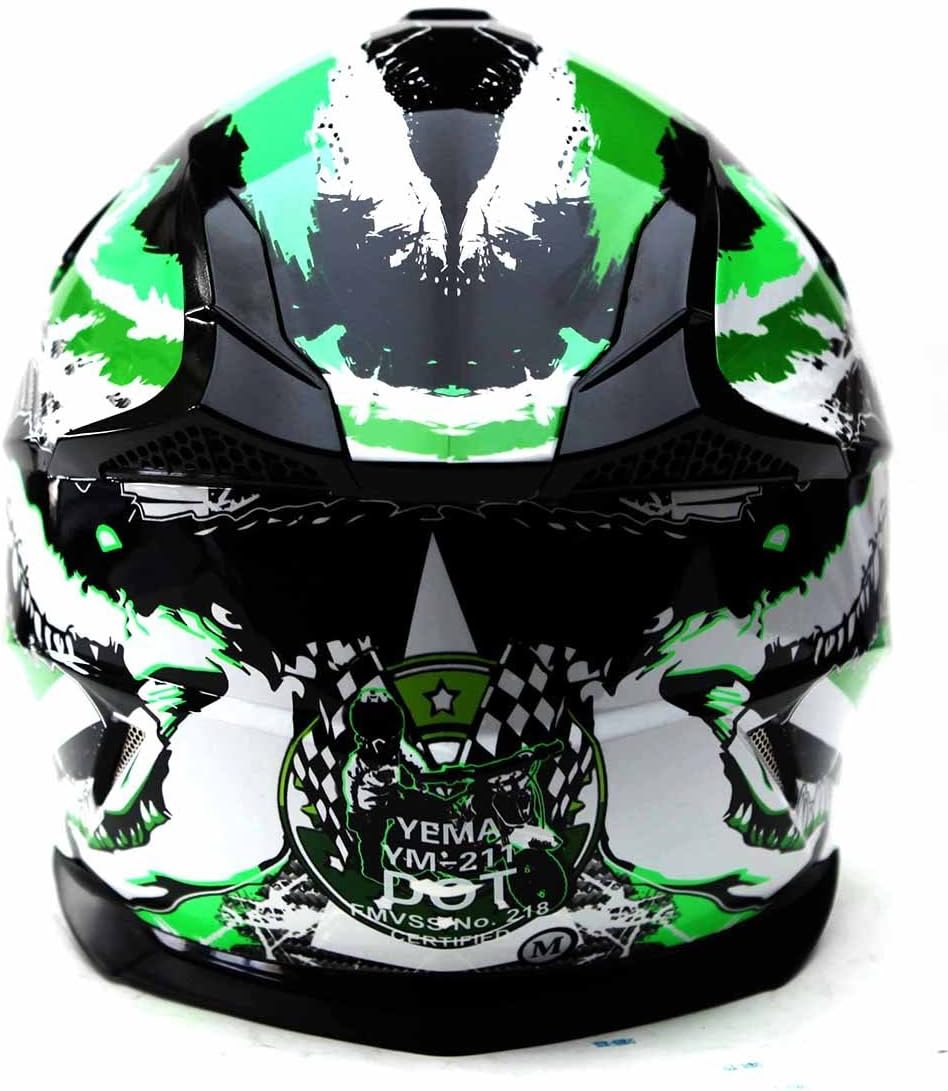 Motocross Youth Kids Helmet DOT Approved - YEMA Helmet YM-211 Motorbike Moped Motorcycle Off Road Helmet for Boys Girls