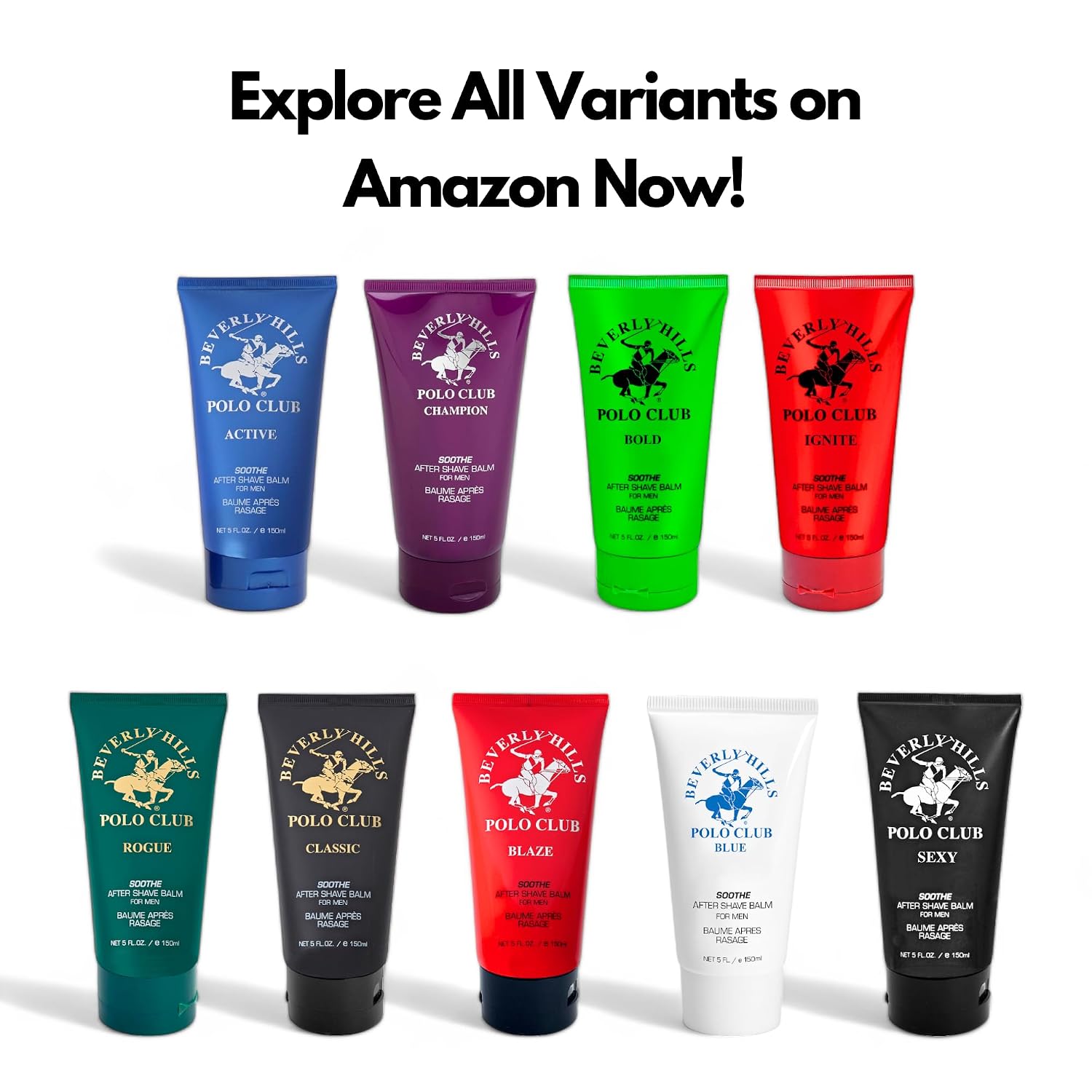 Beverly Hills Polo Club Classic Soothing After Shave for Men | Authentic Musk & Woody Scent | Calms & Refreshes Skin, Long-Lasting | 5oz Travel Size