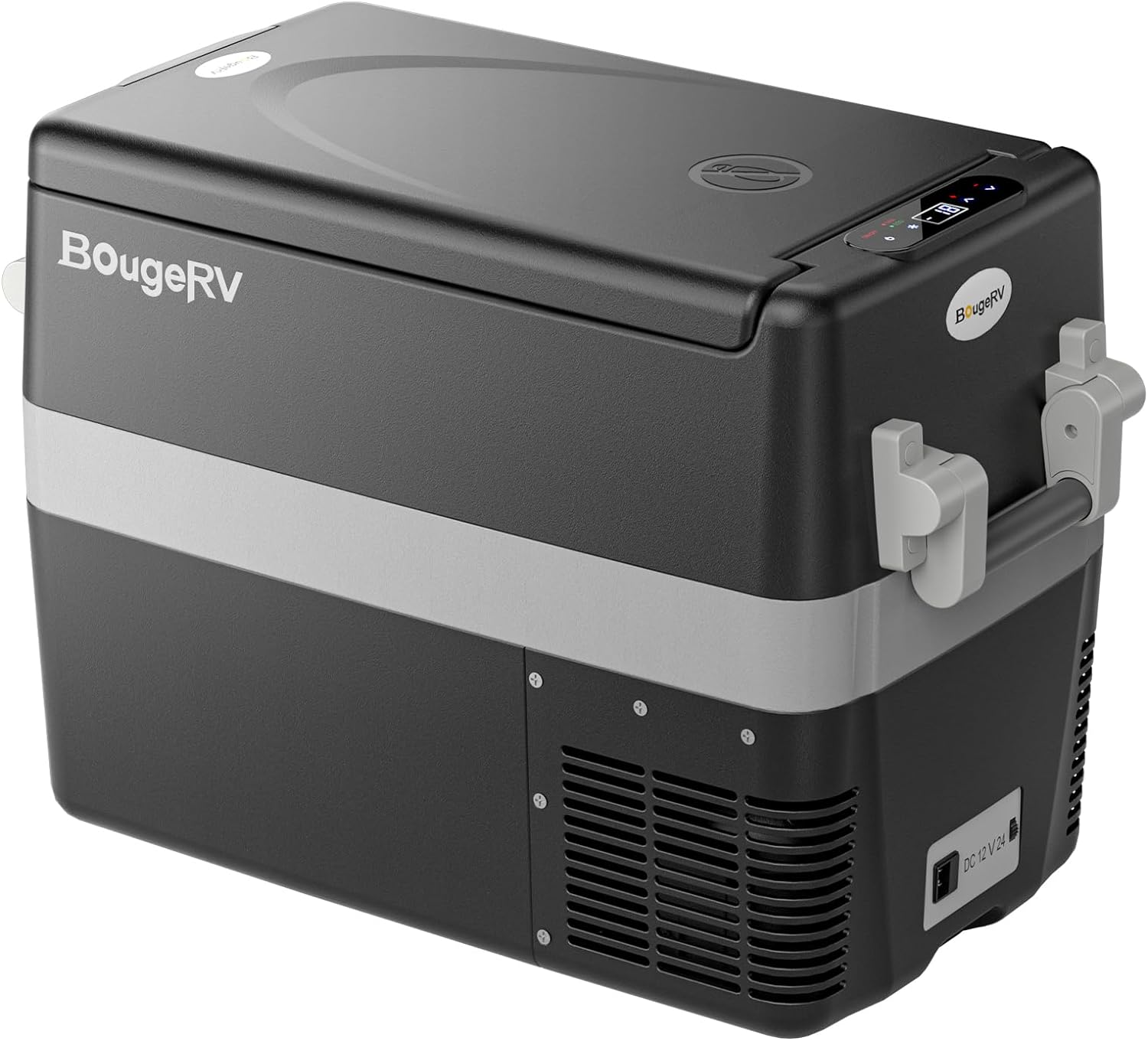 BougeRV 12V Refrigerator 42 Quart, Electric Car Cooler with MAX/ECO Mode