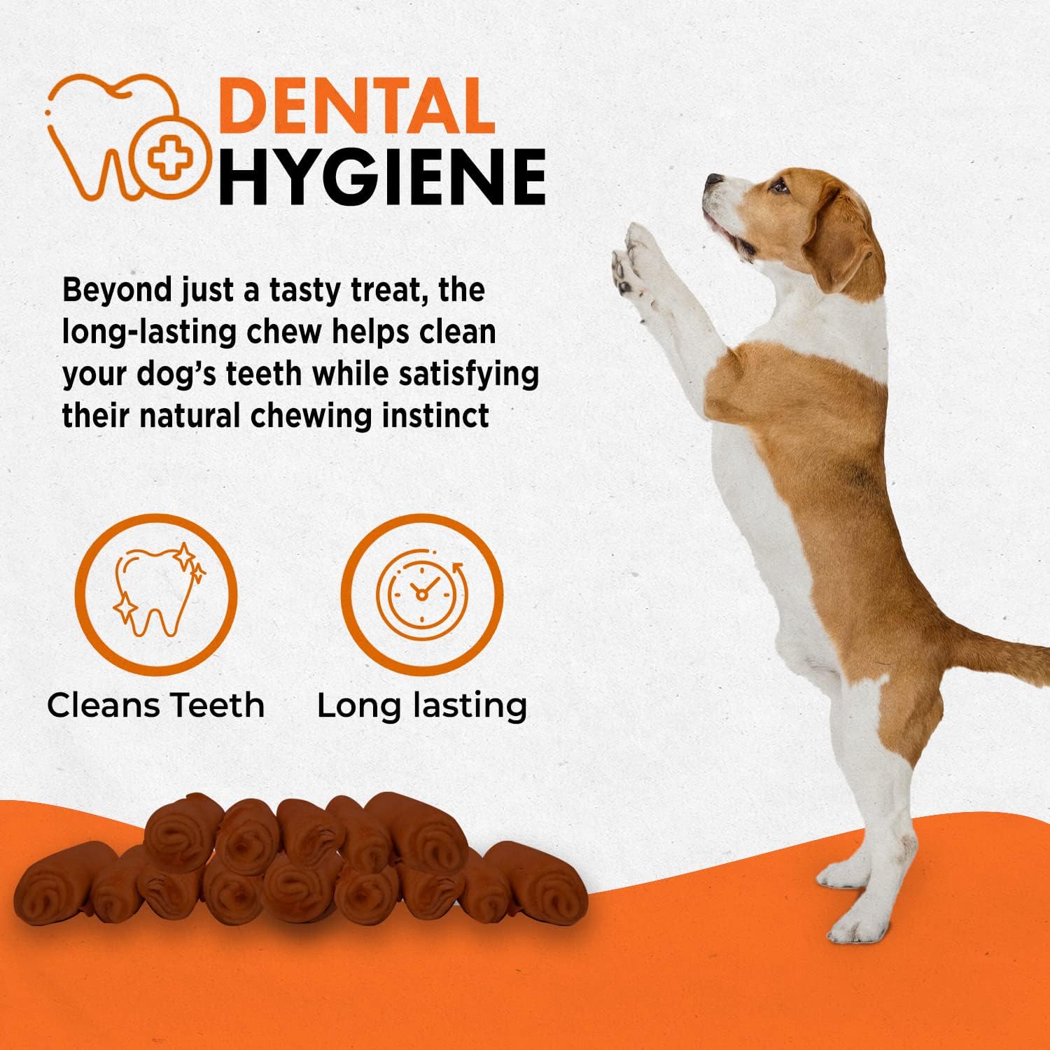 Canine Naturals Rawhide Free Chicken Recipe Dog Chews, Mini Rolls, 6 Count