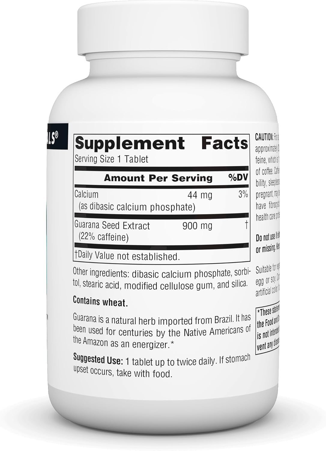 Source Naturals Guarana Energizer, 900 mg -100 Tablets | Energy Booster