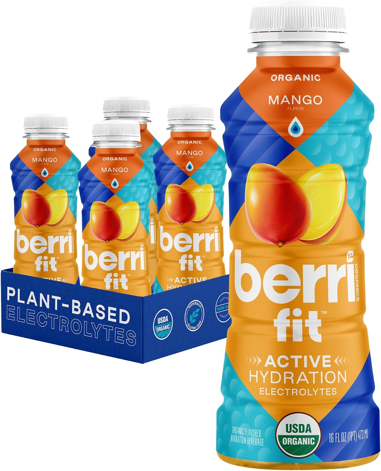 Berri Fit Hydration, 4ct, Organic Dragon Fruit Flavor Natural Sports Drink