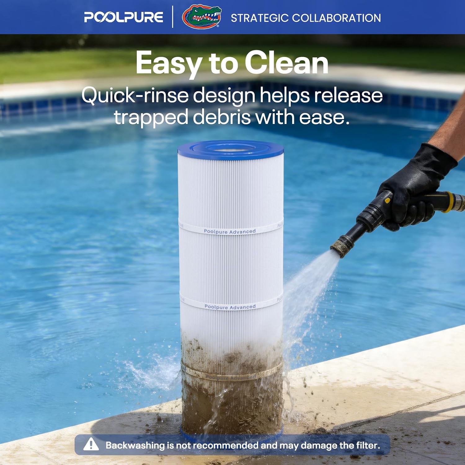 POOLPURE PLFPCC80 Pool Filter Replaces Pentair CCP320, Pleatco PCC80-PAK4