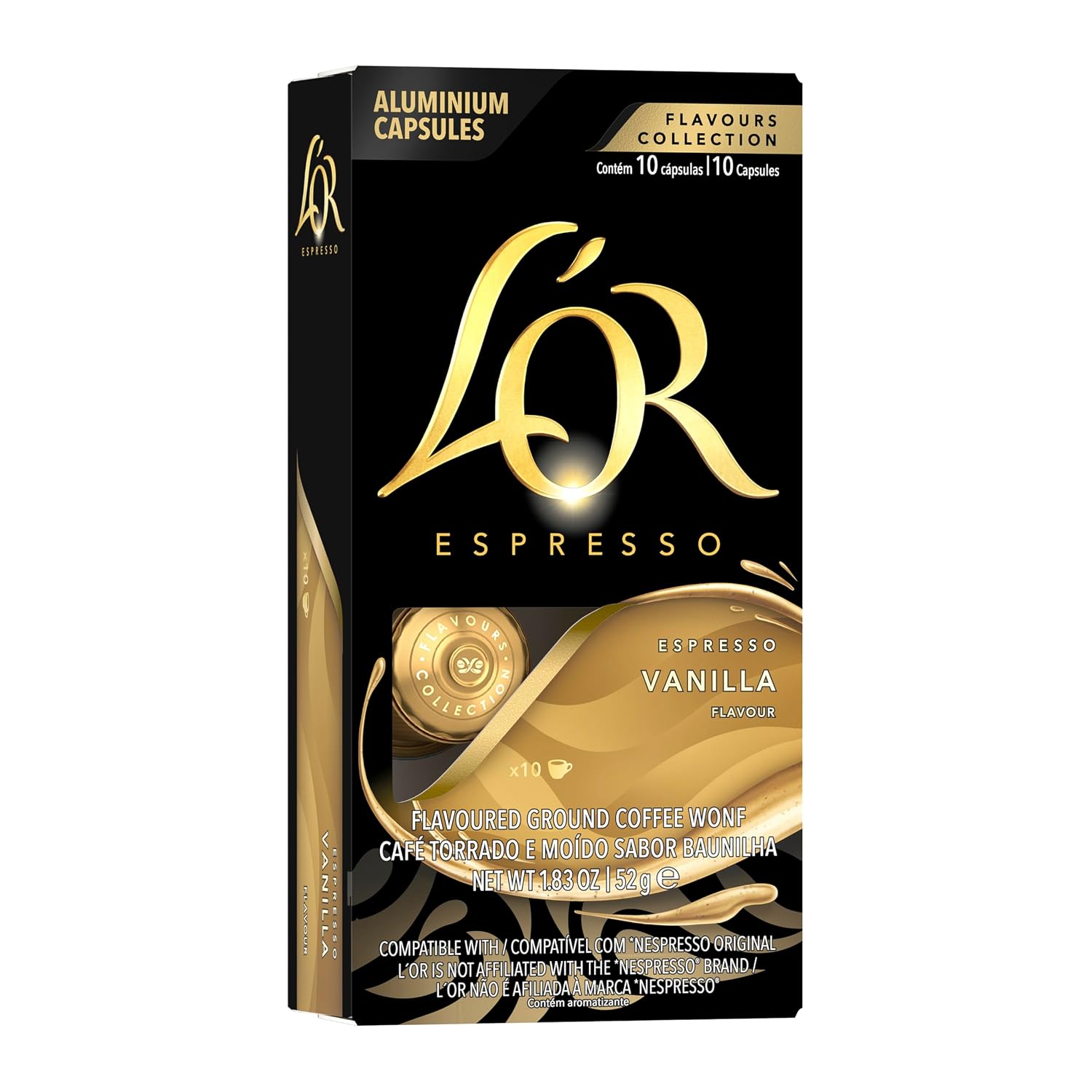 L'OR Espresso Capsules, Medium Roast, Chocolate, 10 Capsules