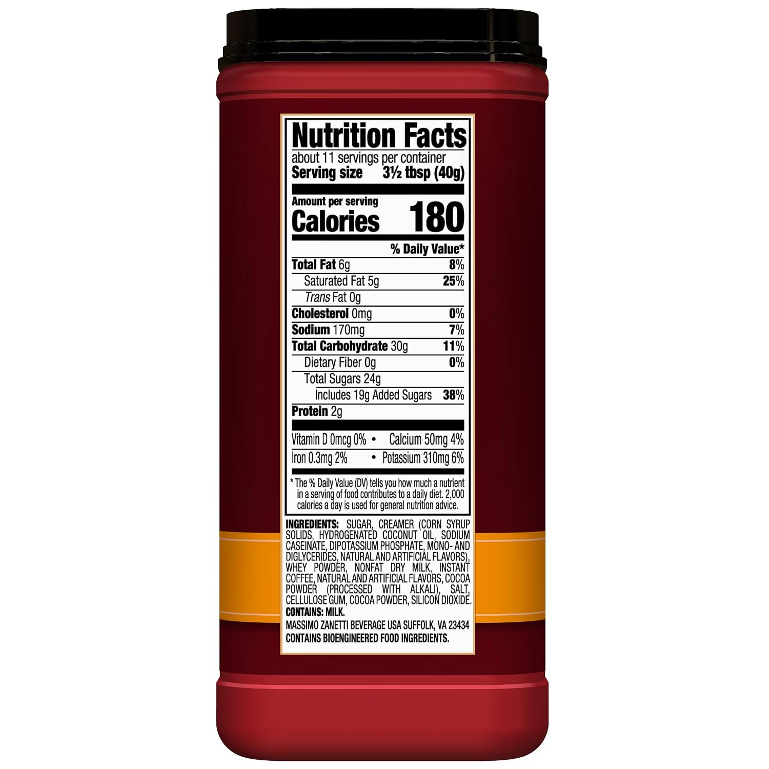 Hills Bros. Cappuccino Mix – Rich, Frothy Coffeehouse-Tasting Instant Drink Mix – Quick and Easy Preparation – Perfect for Hot & Iced Drinks & Creaming Coffee – Double Mocha, 1 Pack of 16oz