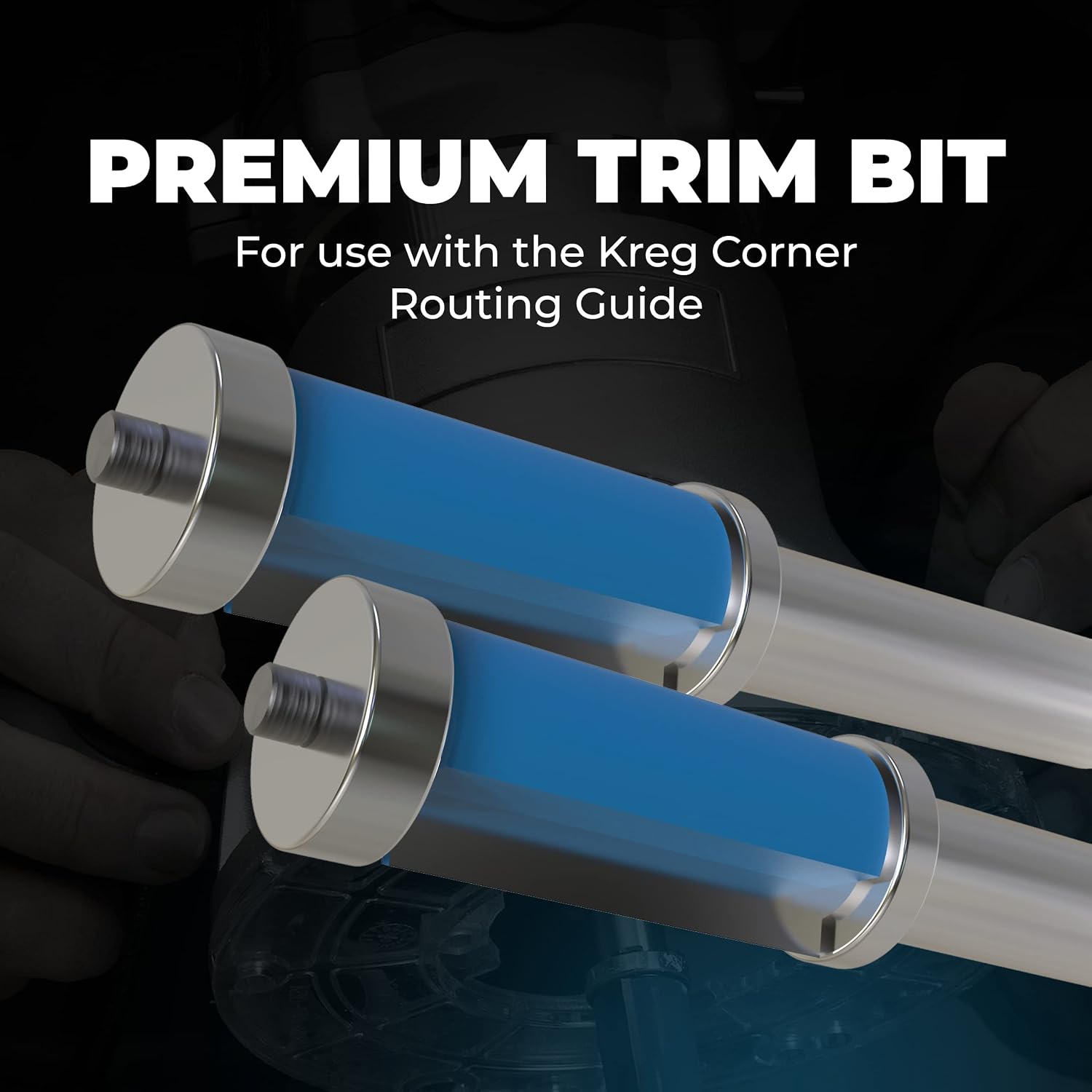 Kreg Corner Routing Guide Set with 1/2" Shank Flush-Trim Bit (PRS1000 + PRS500)