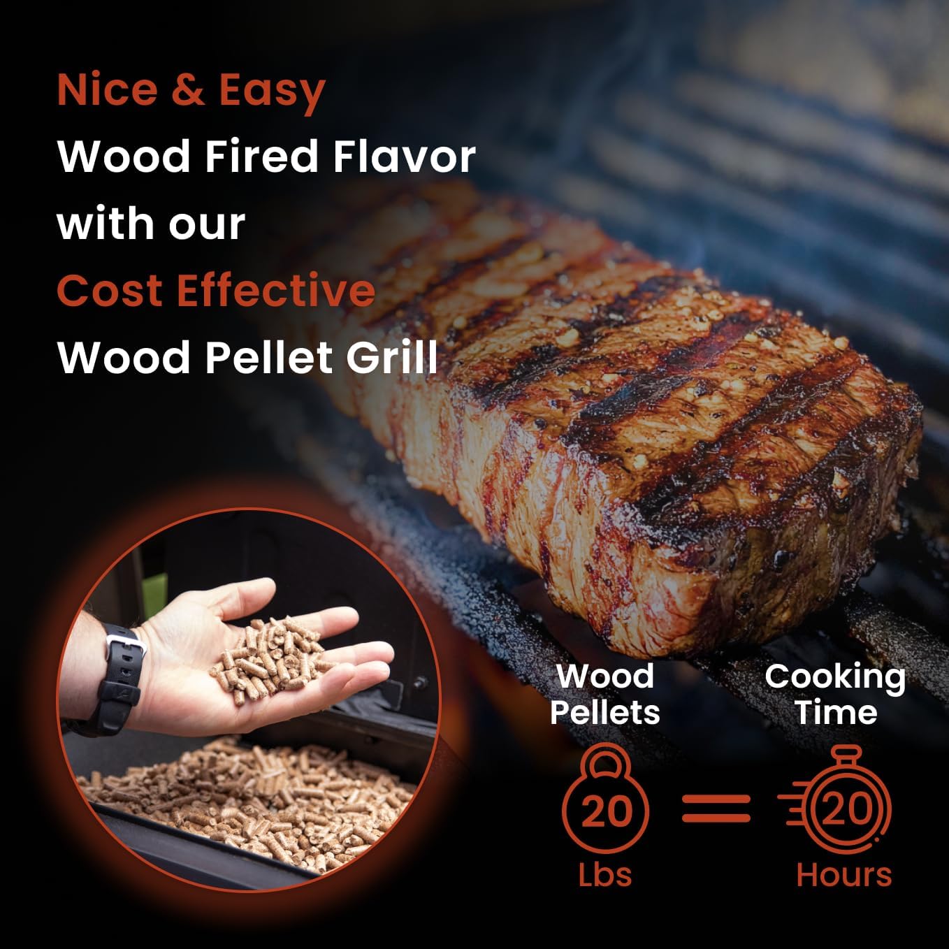 Z GRILLS Wood Pellet Smoker Grill, 8 in 1 BBQ Grill with Auto Temperature Control, 697 sq in Cooking Area for Backyard, Patio and Outdoor Cooking, 7002E, Sliver