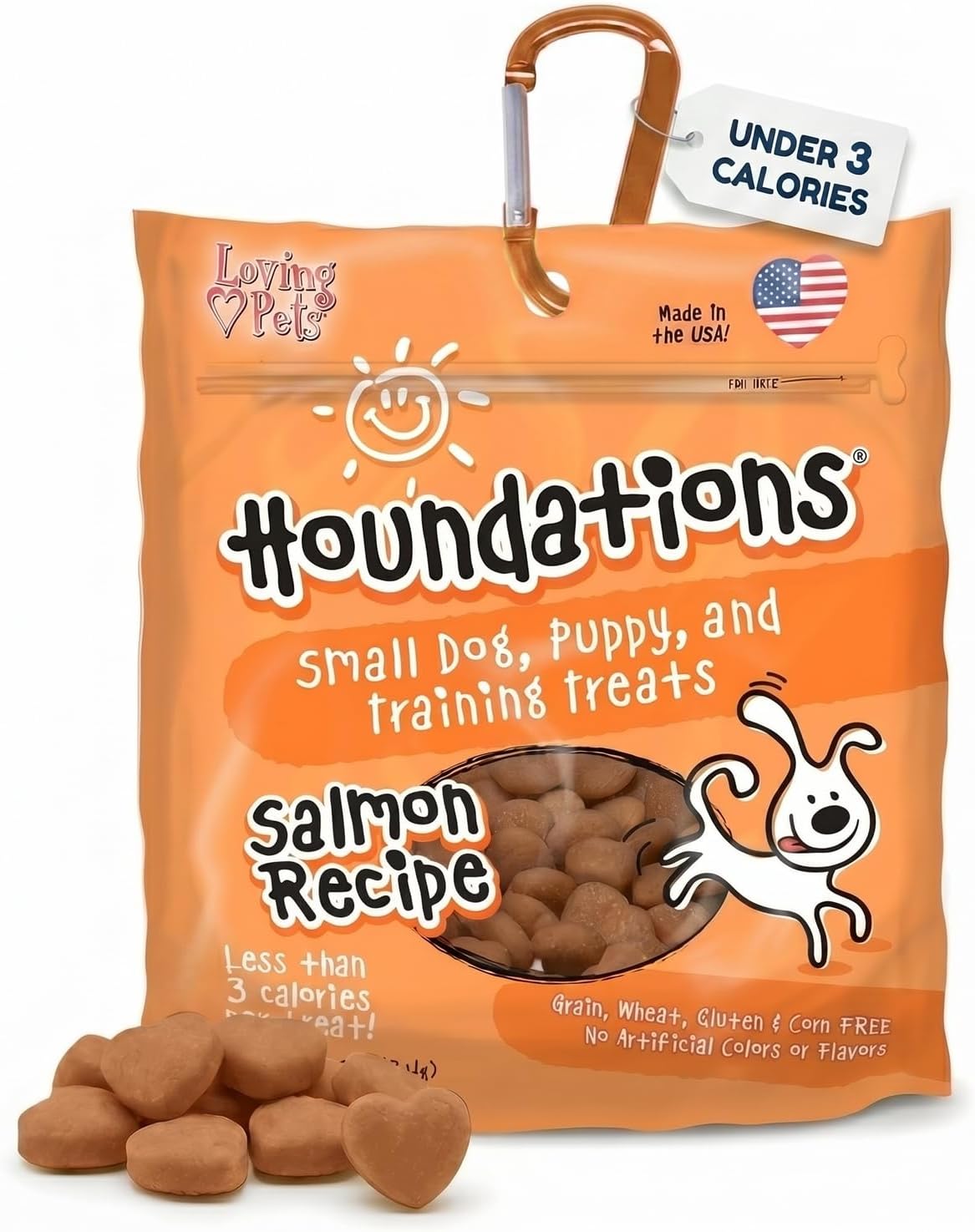 Loving Pets Houndations Chicken Dog Training Treats | All Natural | 2.6 Calories Per Treat | Grain-Free, Wheat-Free, Gluten-Free & Corn-Free | for Small Dogs & Puppies, 4 oz