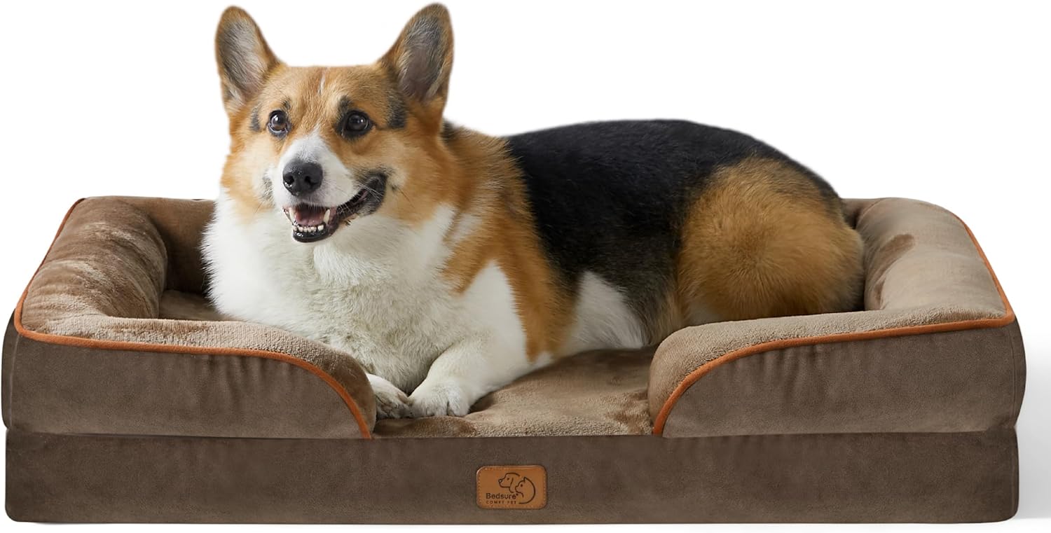 Bedsure Orthopedic Dog Beds Large Sized Dog with Removable Washable Cover