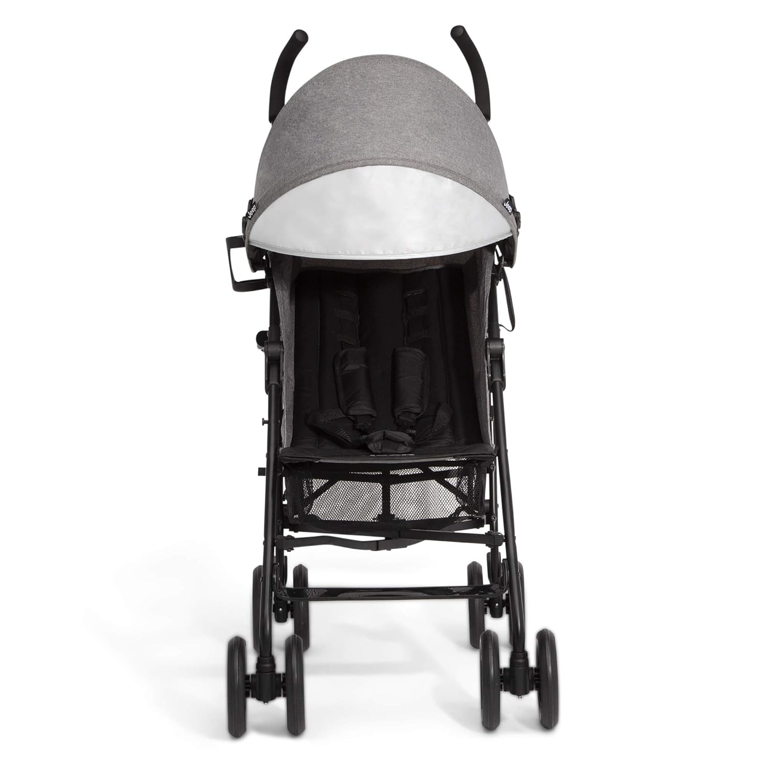 Jeep PowerGlyde Plus Stroller by Delta Children Lightweight Travel Stroller with Smoothest Ride, Aluminum Frame, 4-Position Recline