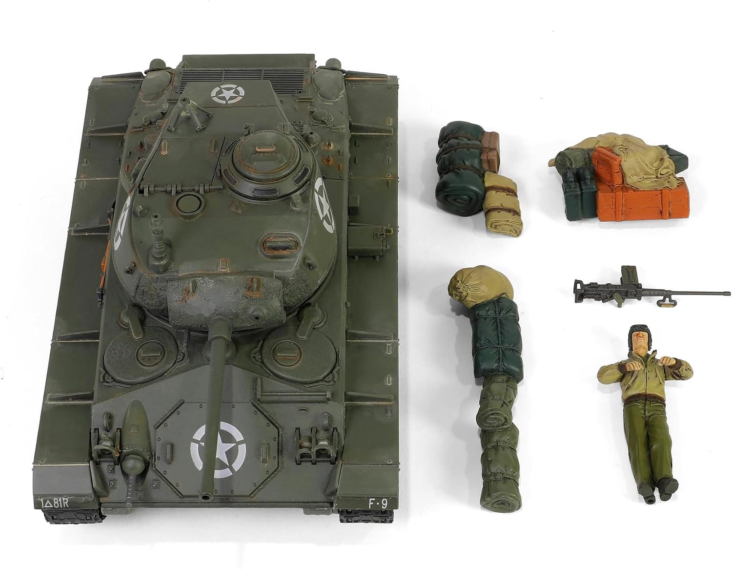 Forces of Valor 1:32 US M24 Chaffee March 1945 Comp. D. Stand Model, Model Building, Diorama Model, Military Model Building, Die-Cast Model