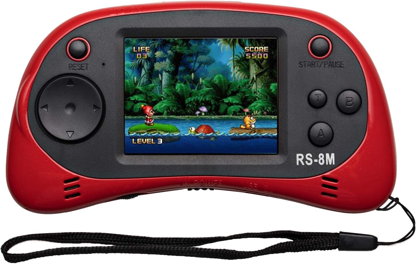 Kids Handheld Portable Video Game Player with 200 Games - 16 Bit 2.5 Inch Screen Mini Retro Electronic Machine for Boys Girls