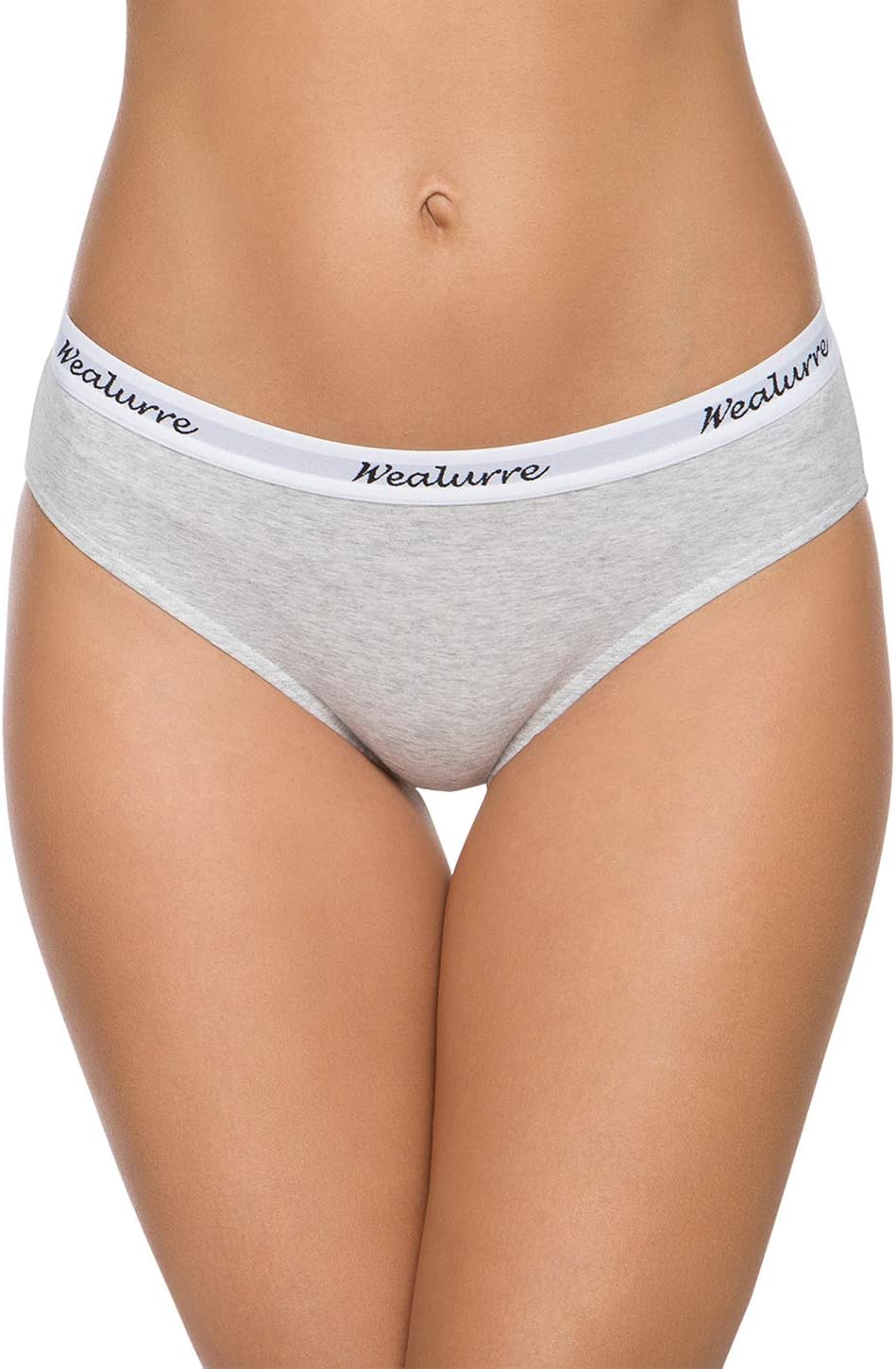 Wealurre Womens Underwear Cotton Bikini Breathable Sport Low Rise Panty for Women Multipack