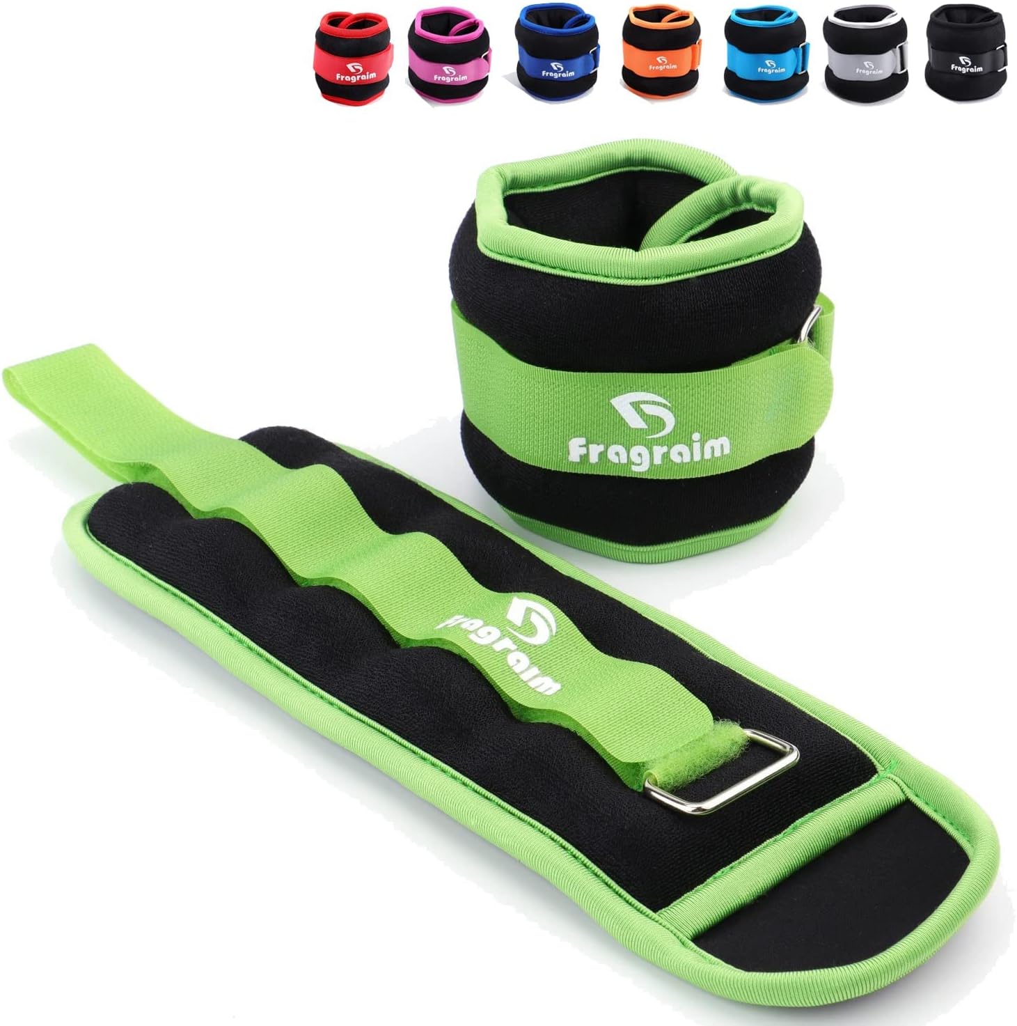 Ankle Weights for Women, Men and Kids - 1/2/3/4/6/8/10/12/15/20 LBS 1 Pair Strength Training Wrist/Leg/Arm Weight with Adjustable Strap for Jogging
