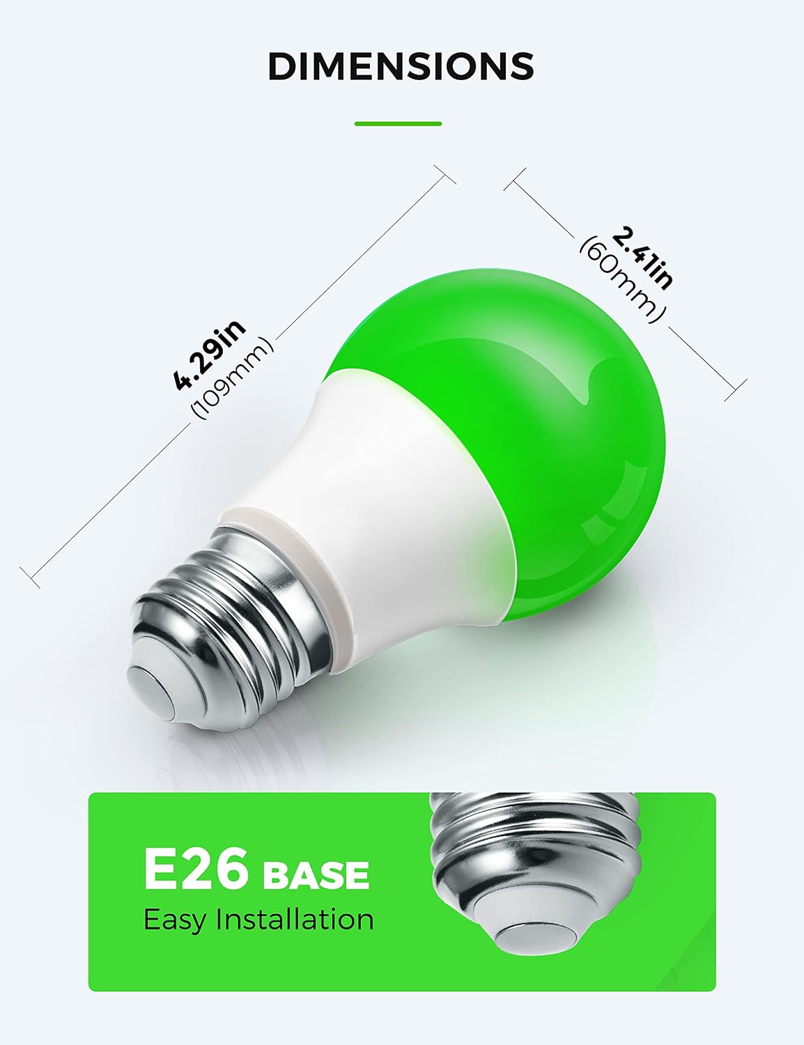 LOHAS Dusk to Dawn Sensor Light Bulbs, 40W Equivalent LED Outdoor Lighting