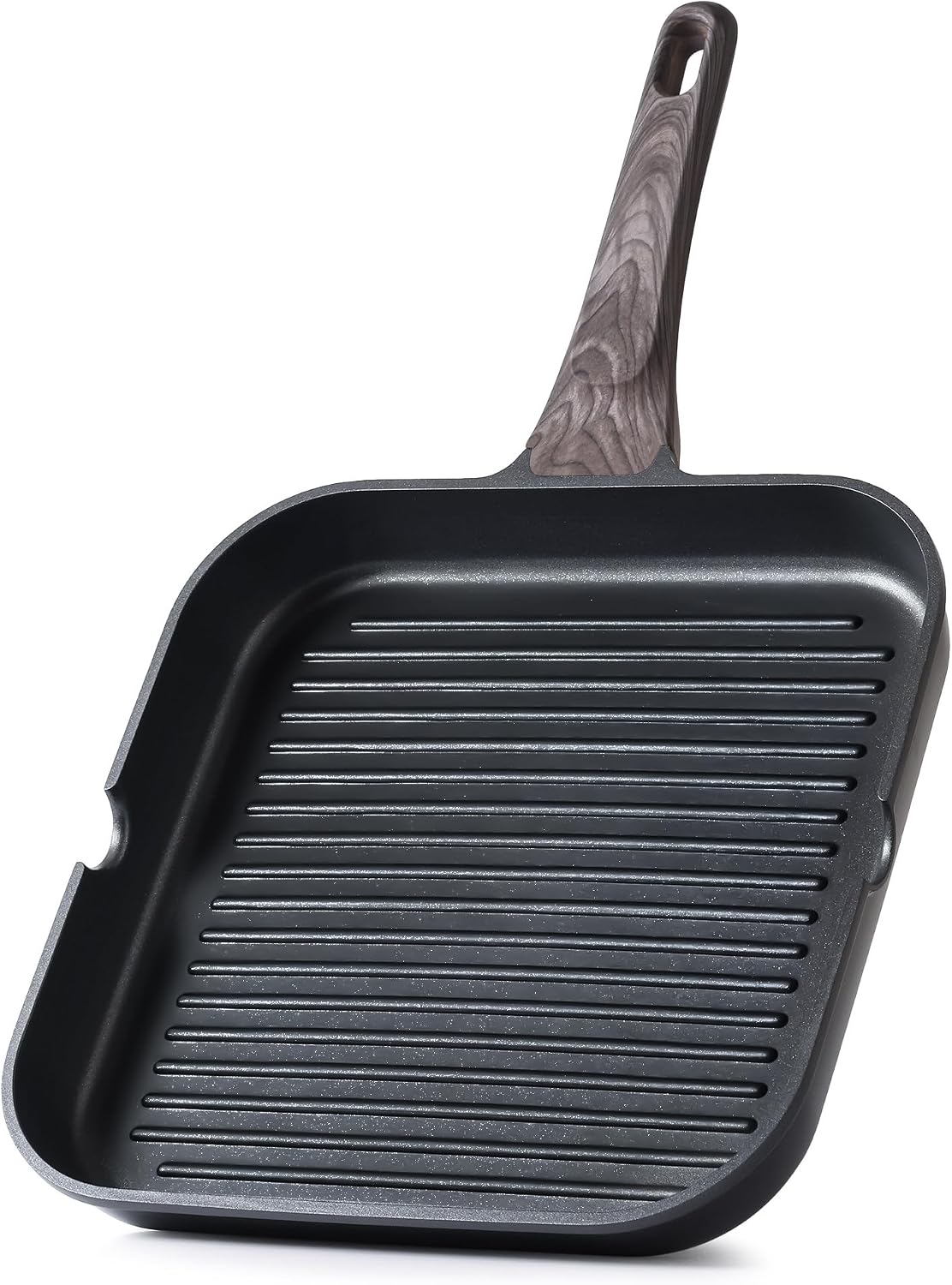 SENSARTE Nonstick Griddle Grill Pan, Pro-Grid Reversible Grill & Griddle Pan, Two Burner Cast Aluminum