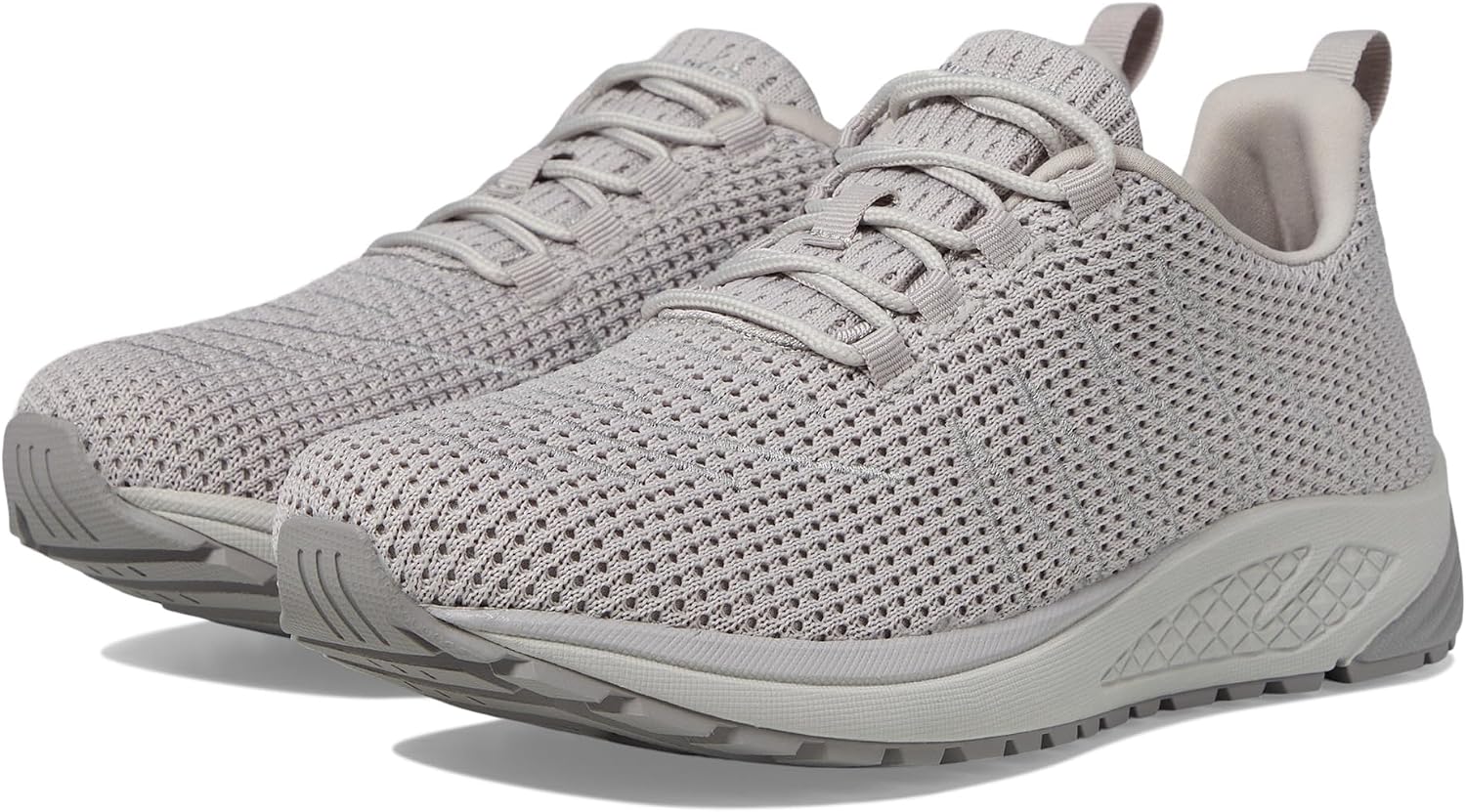 Propet Mens Tour Knit Lace Up Sneakers Shoes Casual - Grey