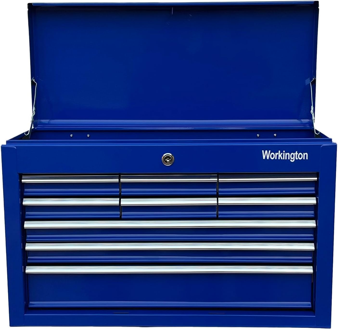 Workington Portable Metal Tool Chest with 9 Drawers, 24" 9-Drawer Tool Chest Cabinet with Ball Bearing Drawer Slides