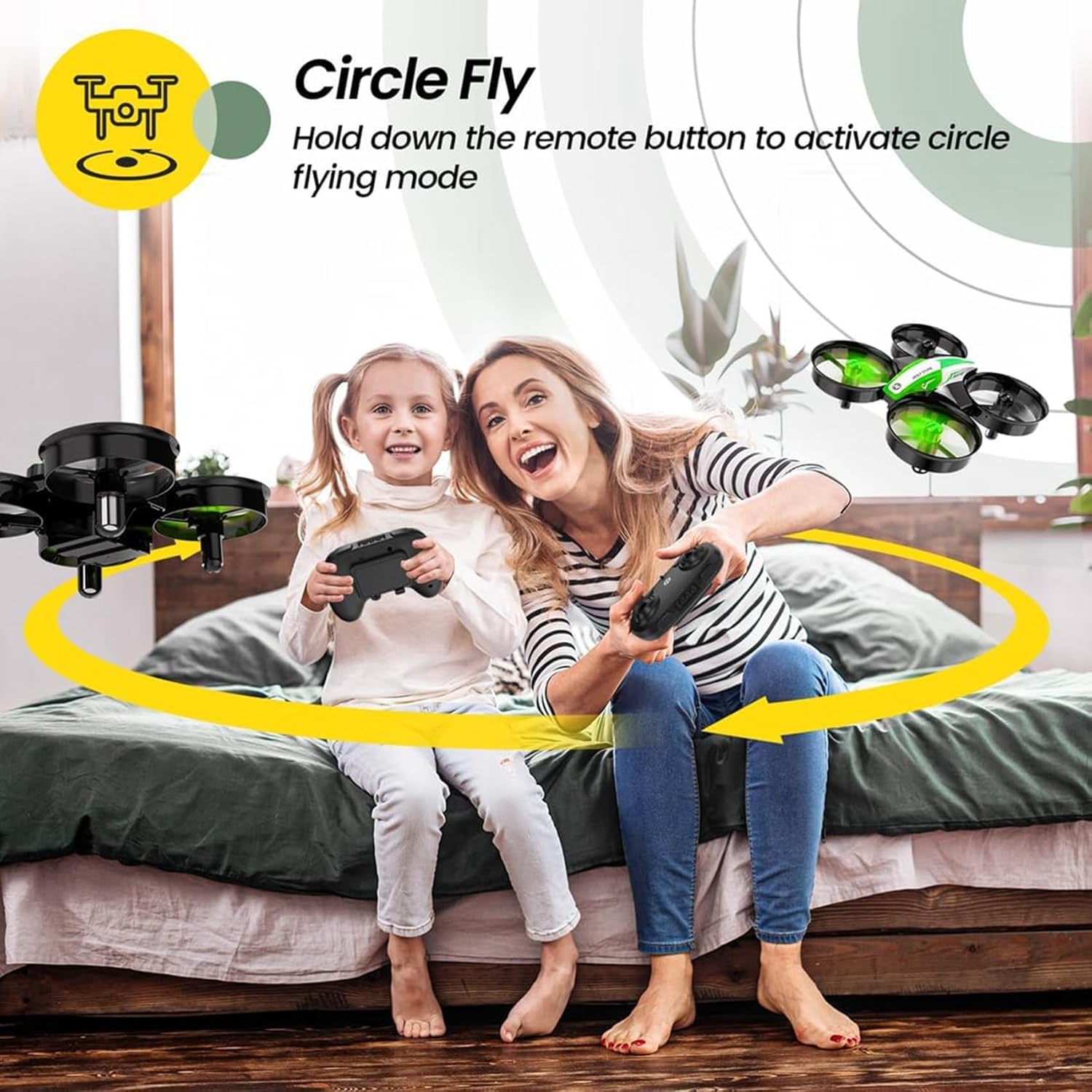 Holy Stone Mini Drone for Kids and Beginners RC Nano Quadcopter Indoor Small Helicopter Plane with Auto Hovering, 3D Flips, Headless Mode and 3 Batteries, Great Gift Toy for Boys and Girls, HS210 Blue