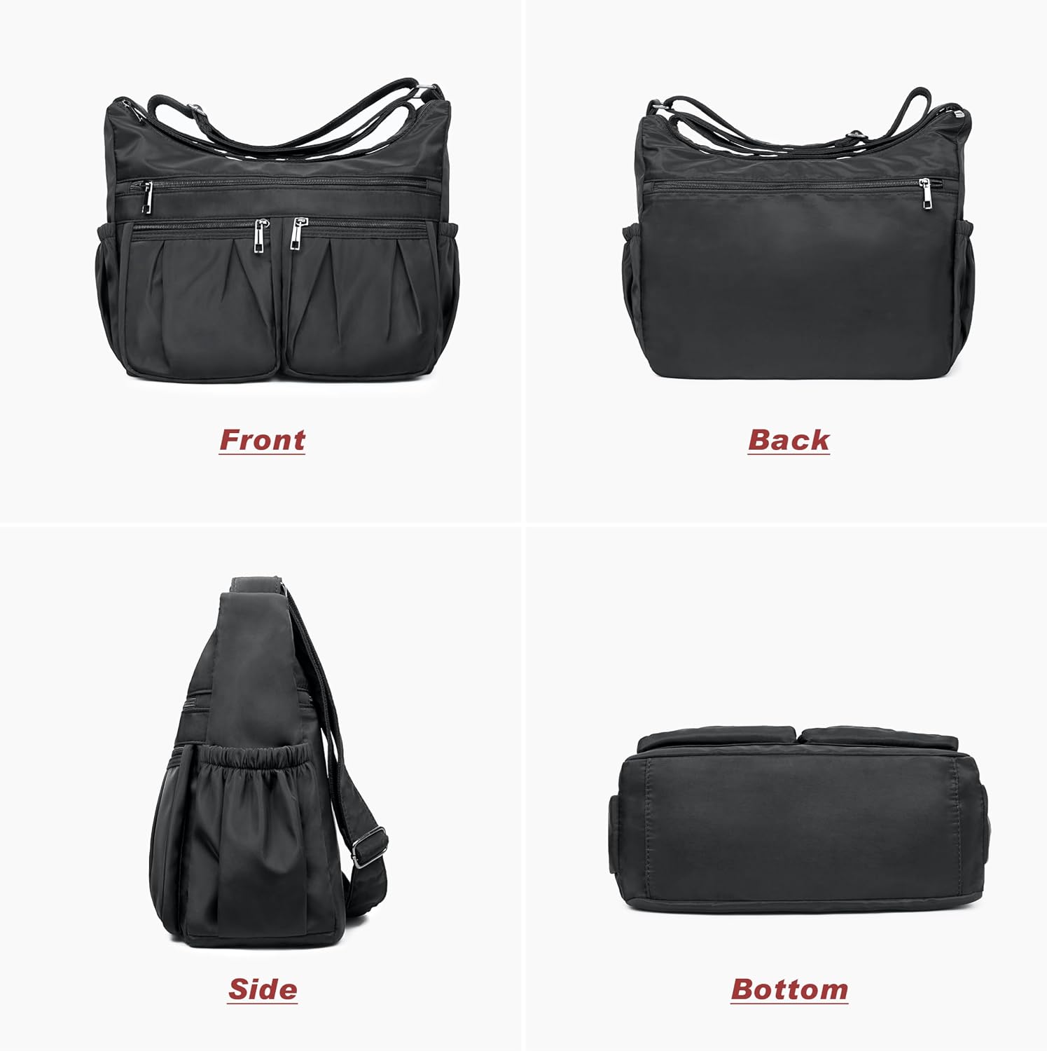 VOLGANIK ROCK Crossbody Purses for Women Shoulder Handbags Lightweight Waterproof Nylon Travel Bag Ladies Pocketbooks