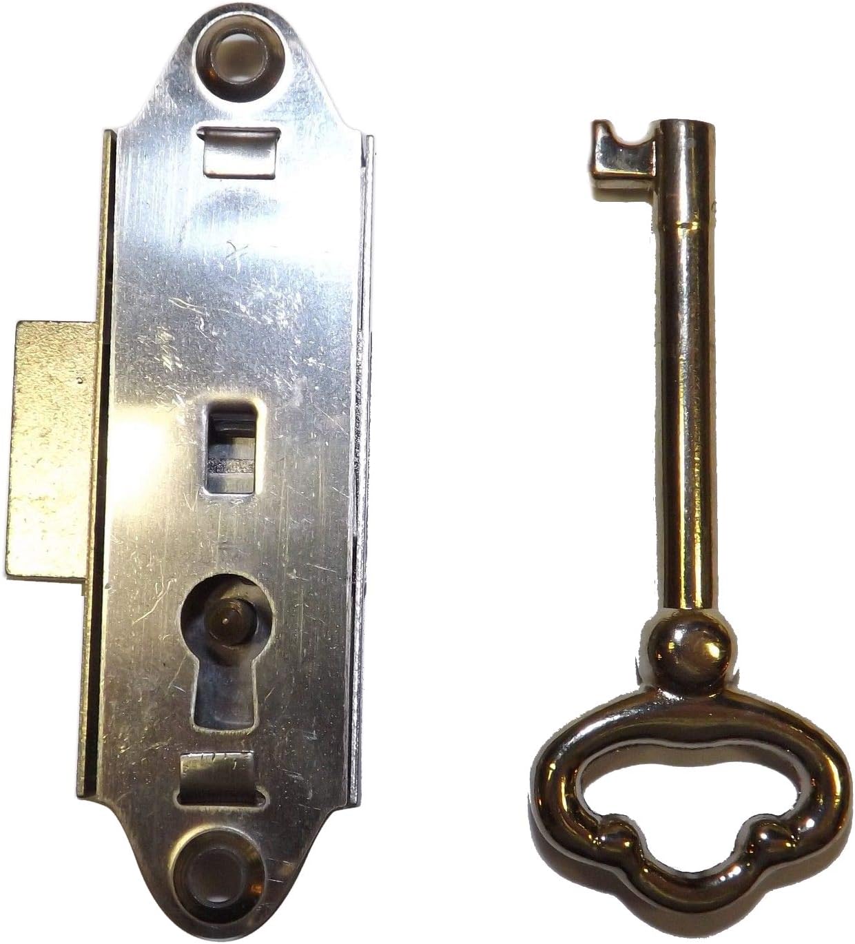 GRANDFATHER CLOCK DOOR LOCK & KEY SET NARROW NEW RIDGEWAY HOWARD MILLER SLIGH