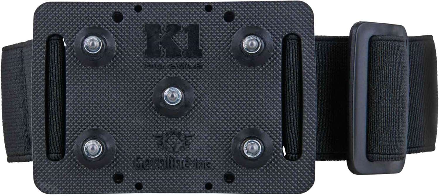 K1 Mid-Sole Ice Cleats for Men & Women - Rotatable Traction Aids For Winter Snow - Hi Vis - Low Profile